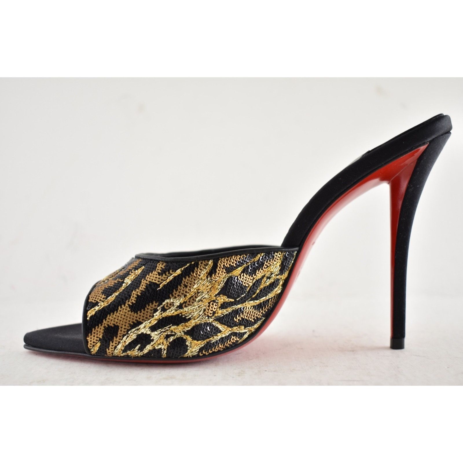 Christian Louboutin Christian Louboutin Miss Z Mule Ocelot Black Heel Pump 38 Size US 7 / IT 37 - 16 Thumbnail