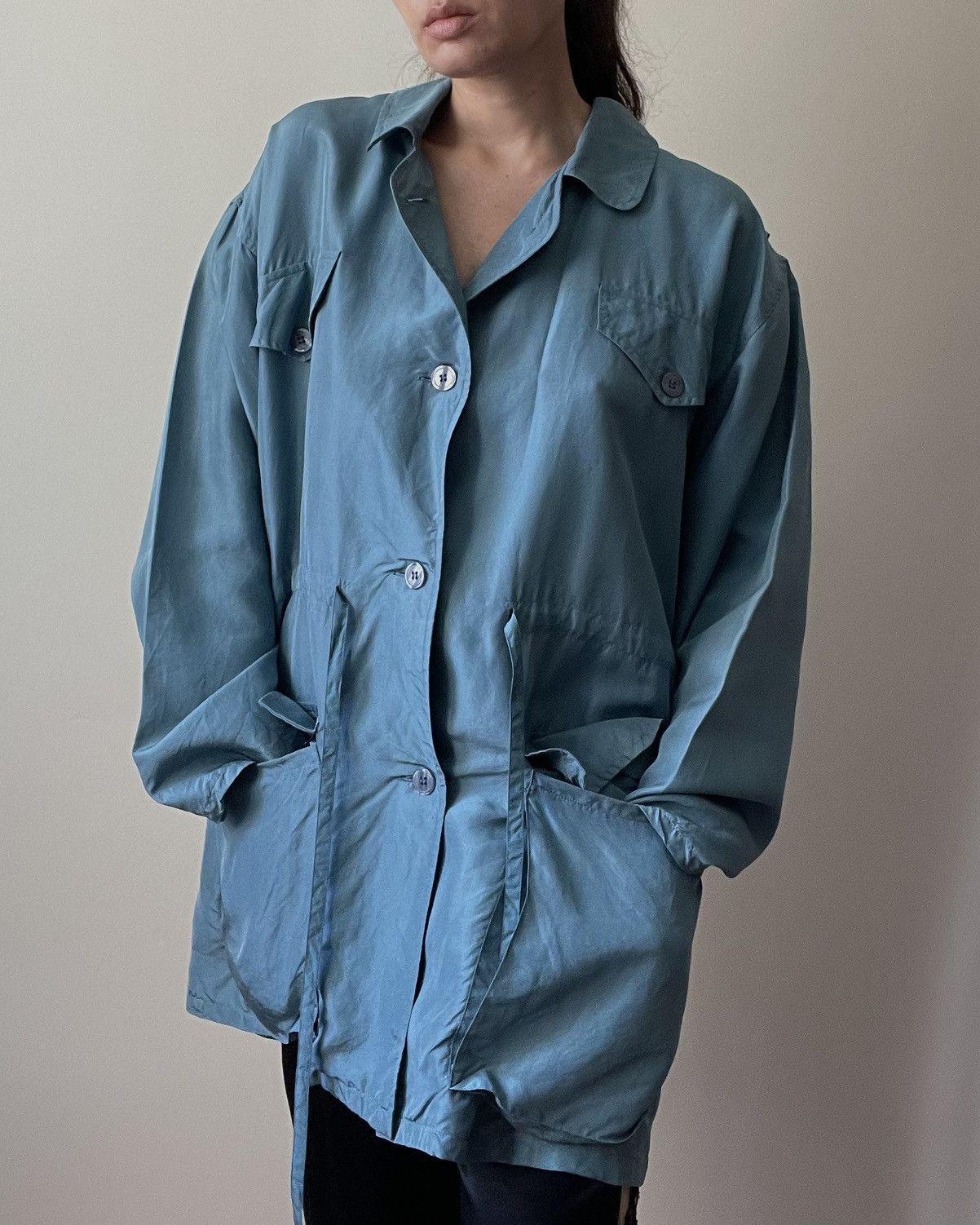 Vintage Vintage Fantastic Girl Silk Jacket Size L / US 10 / IT 46 - 5 Thumbnail