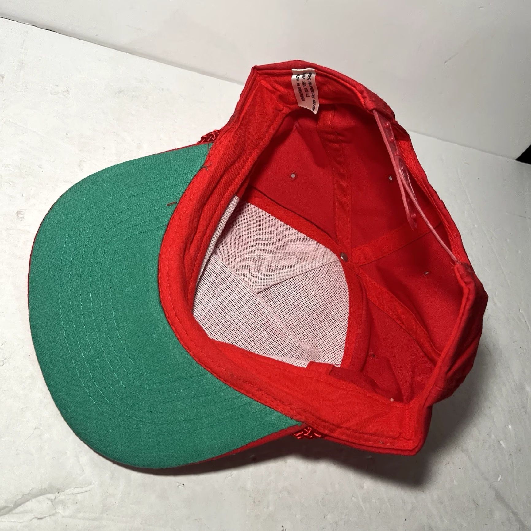 Vintage Vtg Ryder Rope Hat Snapback Baseball Cap Cap One Size Red Polyester Ryder Adjustable Trucker 1980s Mens Boys Size ONE SIZE - 6 Thumbnail