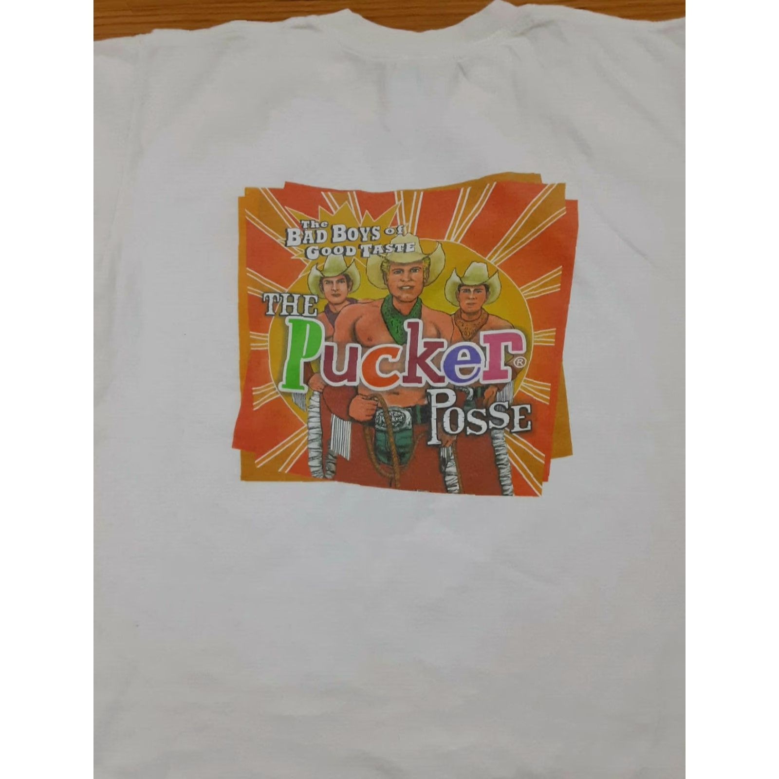 Gildan VINTAGE DeKuyper Pucker Liqueur Promo T-Shirt Gildan White 90s Pucker Posse Mens L Size US L / EU 52-54 / 3 - 4 Thumbnail