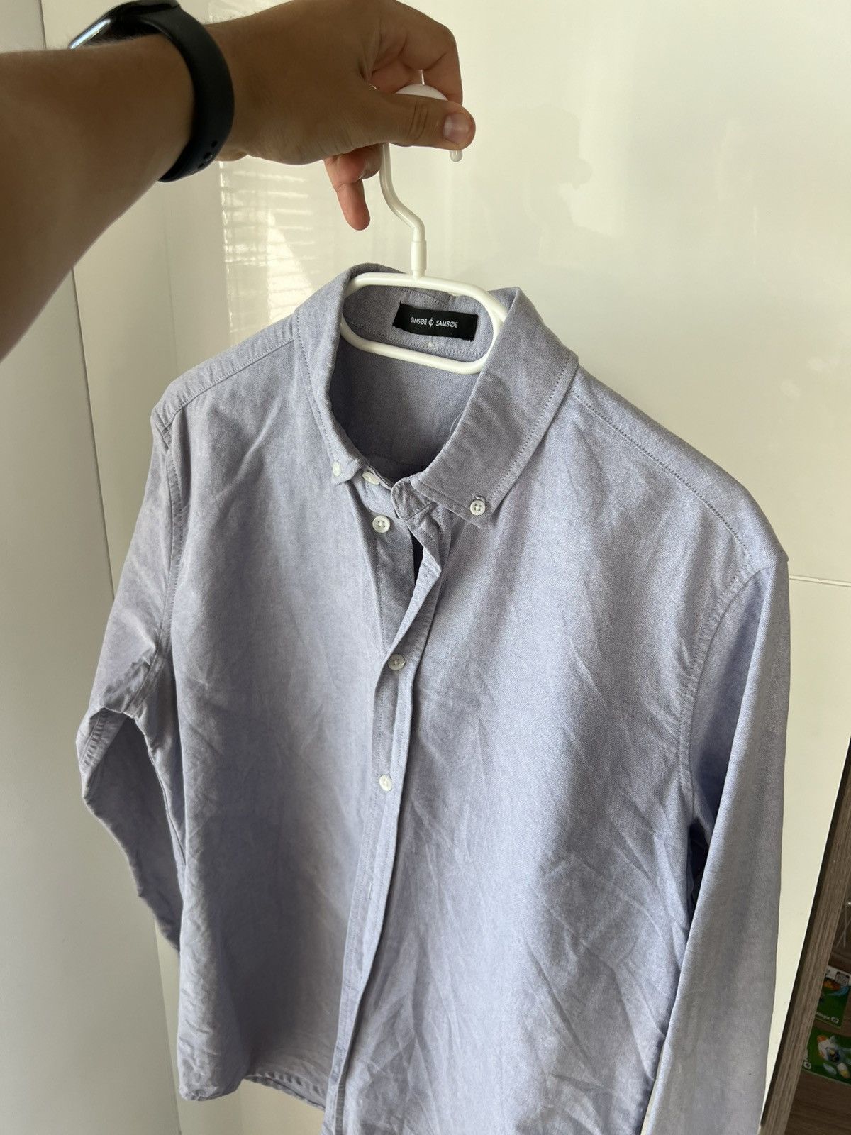 Samsoe Samsoe Samsoe Samsoe Basic Helsinki Oxford Button Up Casual Shirt Size US M / EU 48-50 / 2 - 1 Thumbnail