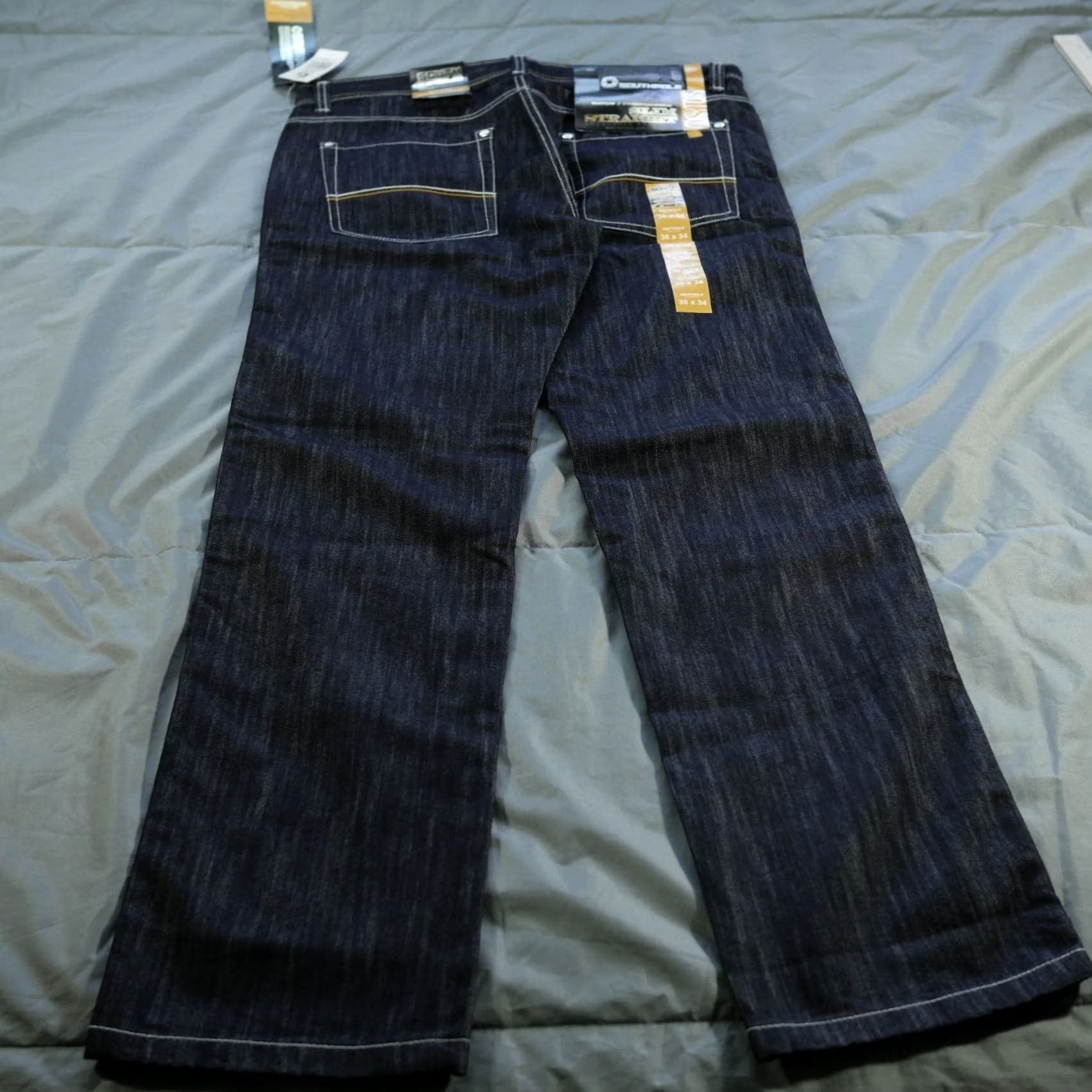 Southpole VINTAGE Southpole Jeans Mens 36x34 Blue White 8180 Y2K Skater Hip Hop Indigo Jeans Mens Regular 36 Blue Size US 36 / EU 52 - 3 Thumbnail