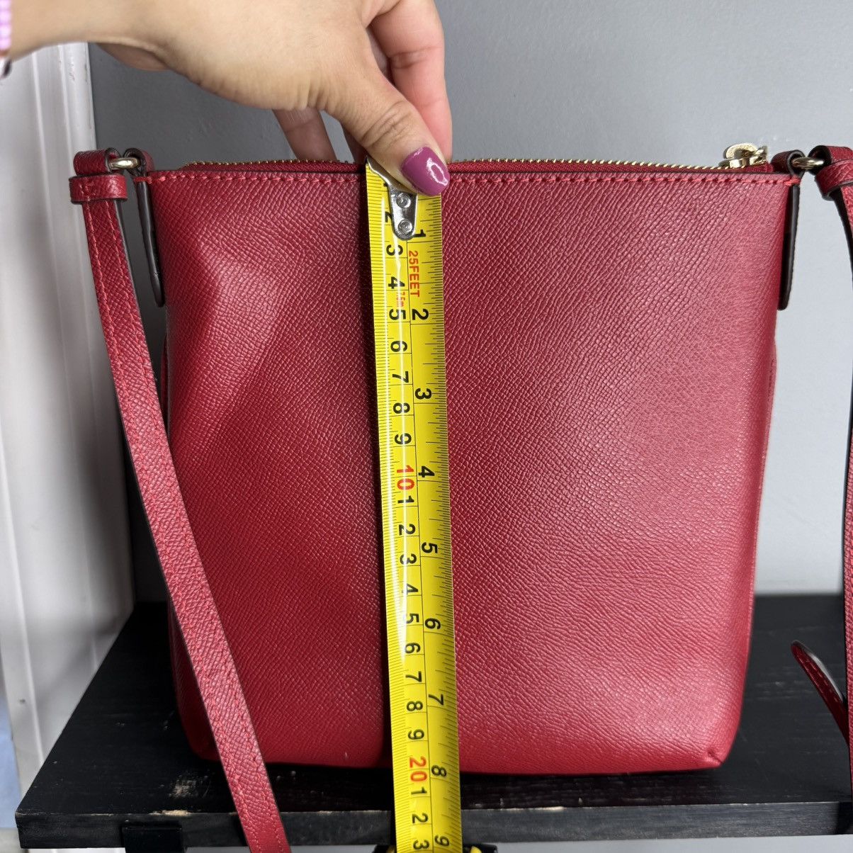 Coach Coach Red Leather Crossbody with Gold Hardware Size ONE SIZE - 9 Thumbnail