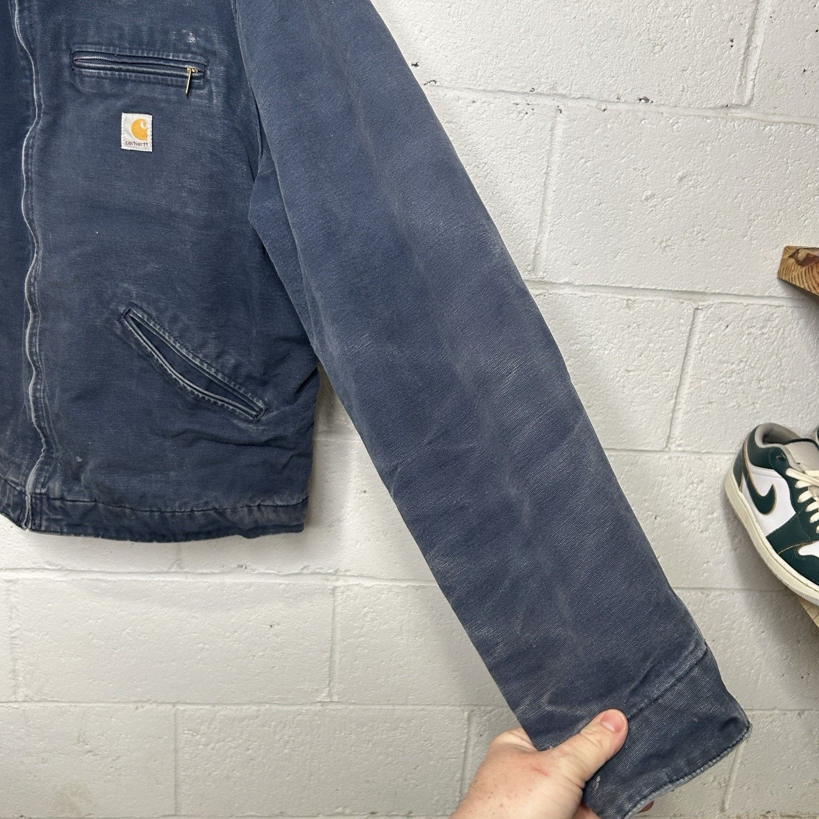 Carhartt Vintage Carhartt Blanket-Lined Detroit Jacket “Navy” J01 NVY Size US L / EU 52-54 / 3 - 8 Thumbnail