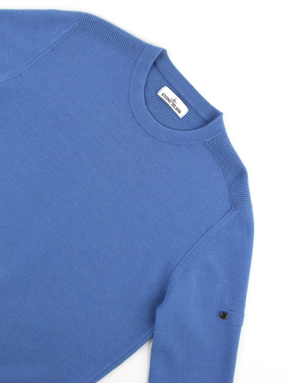 Stone Island STONE ISLAND Blue wool sweater Size US XL / EU 56 / 4 - 6 Thumbnail