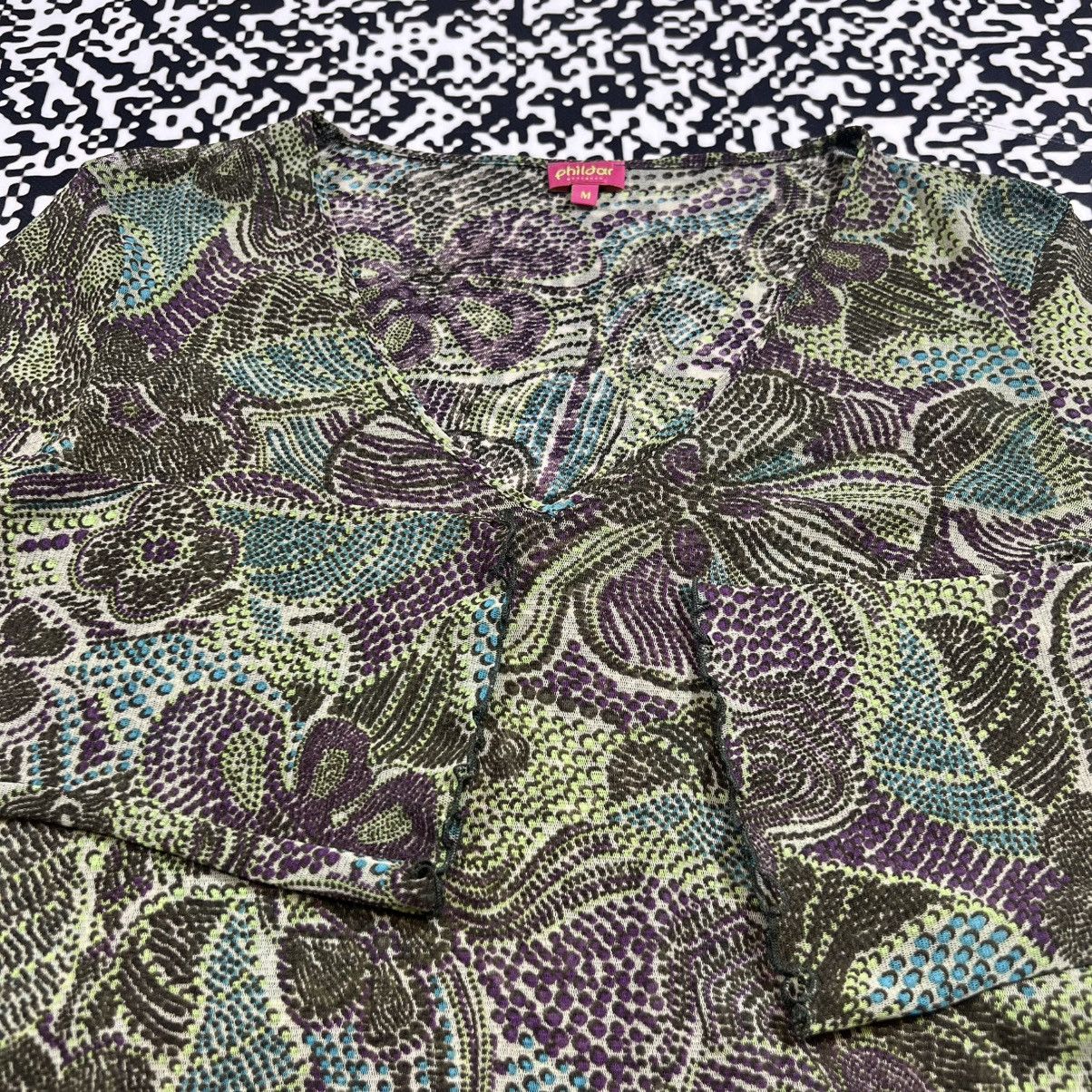 Japanese Brand Vintage Y2K Japanese Floral Mesh Longsleeve Retro 90s Style Size M / US 6-8 / IT 42-44 - 15 Thumbnail