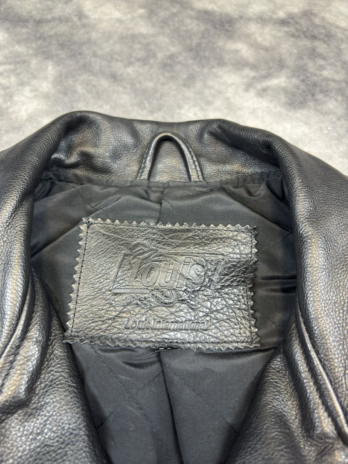 Vintage VINTAGE 90s RAMONES BLACK LEATHER BIKER JACKET RARE Size US L / EU 52-54 / 3 - 7 Thumbnail