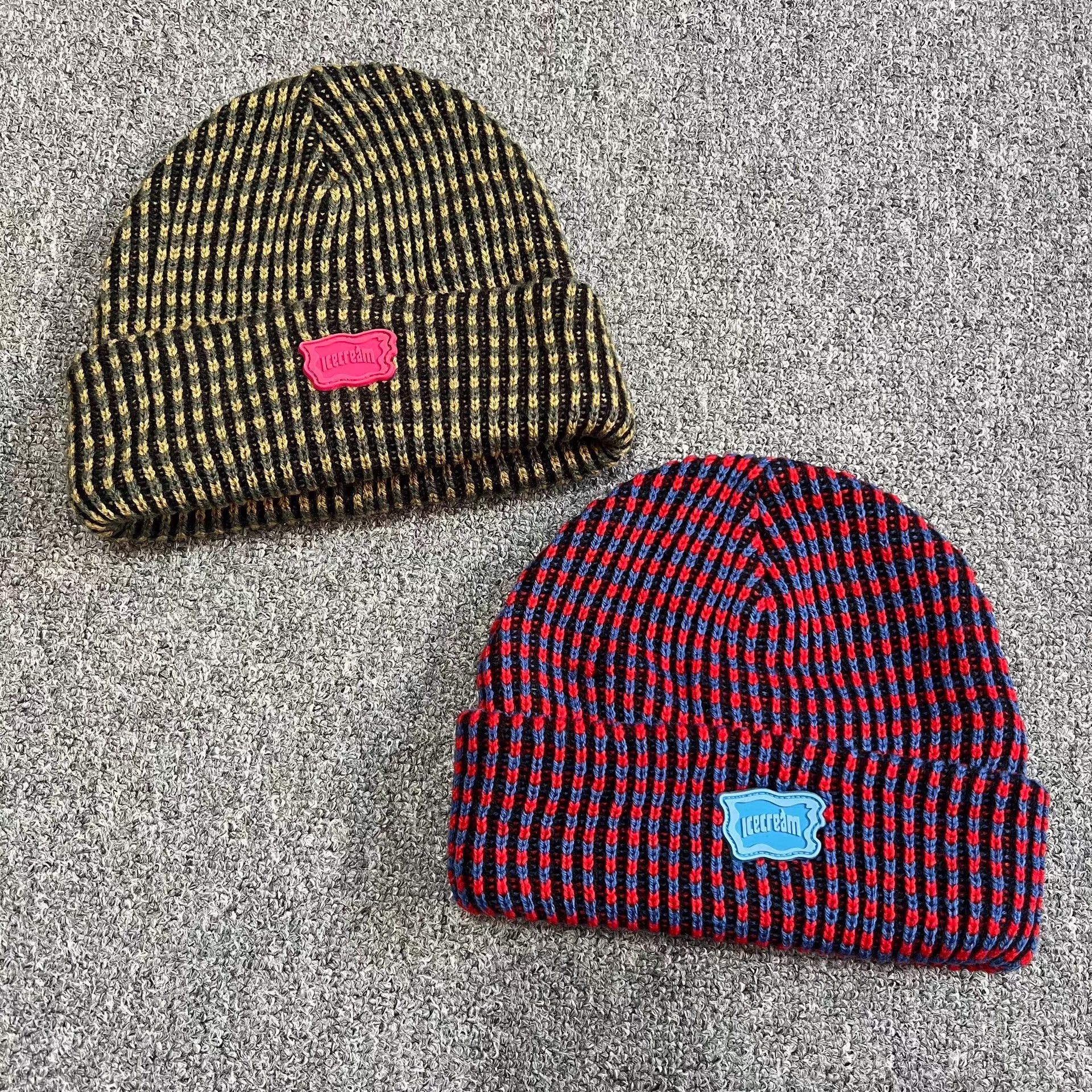 Billionaire Boys Club BBC ICECREAM speckled IC rubber patch knit beanie Q7 Size ONE SIZE - 1 Thumbnail