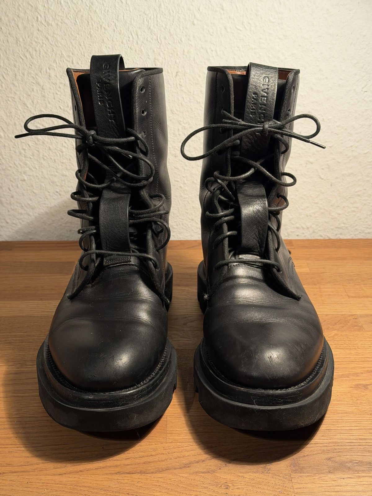Givenchy Givenchy Leather Combat Boots - Black - Size 40 Size US 10 / IT 40 - 2 Thumbnail