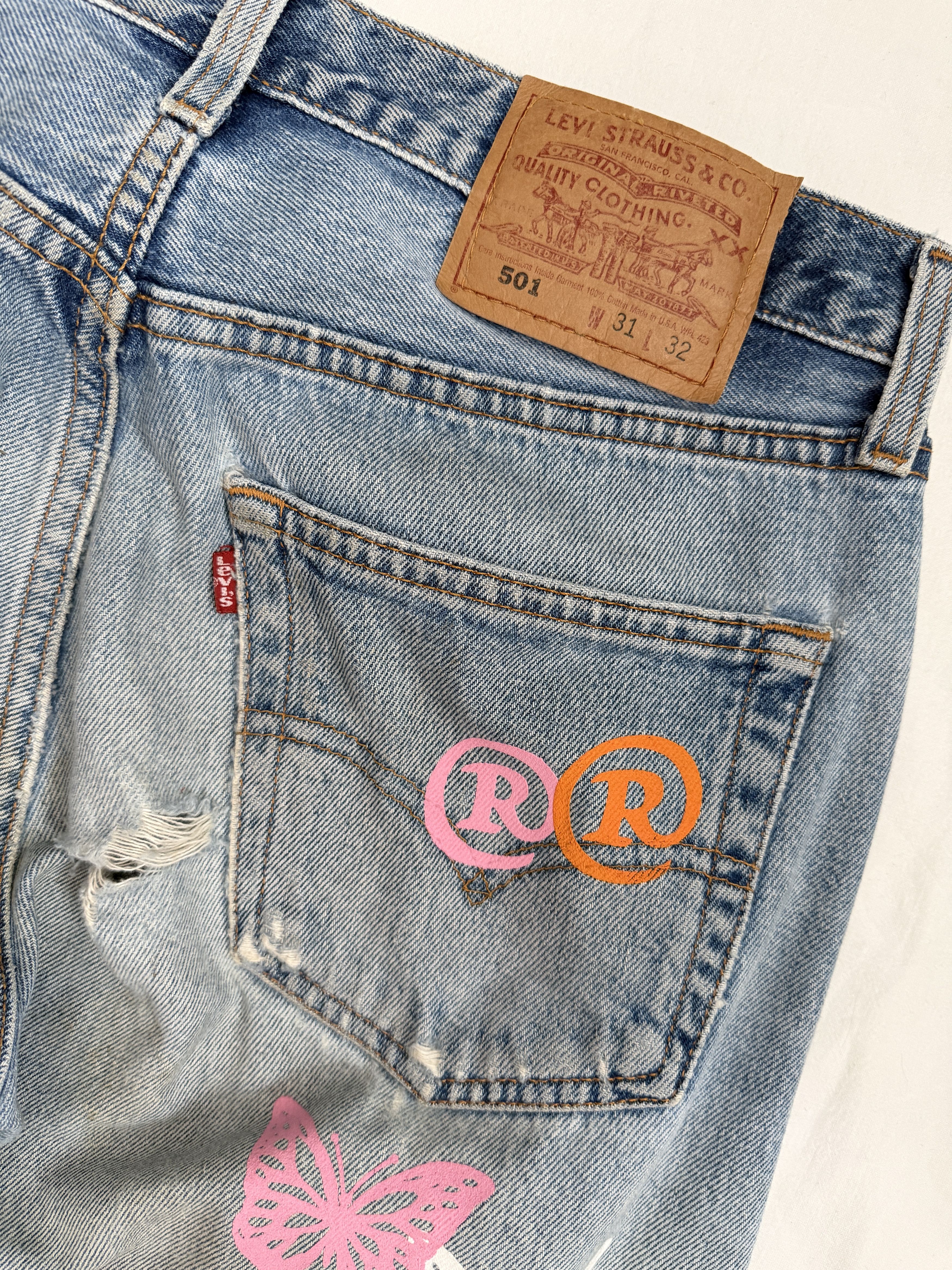 Levi's About dream butterfly jeans Size US 31 - 5 Thumbnail