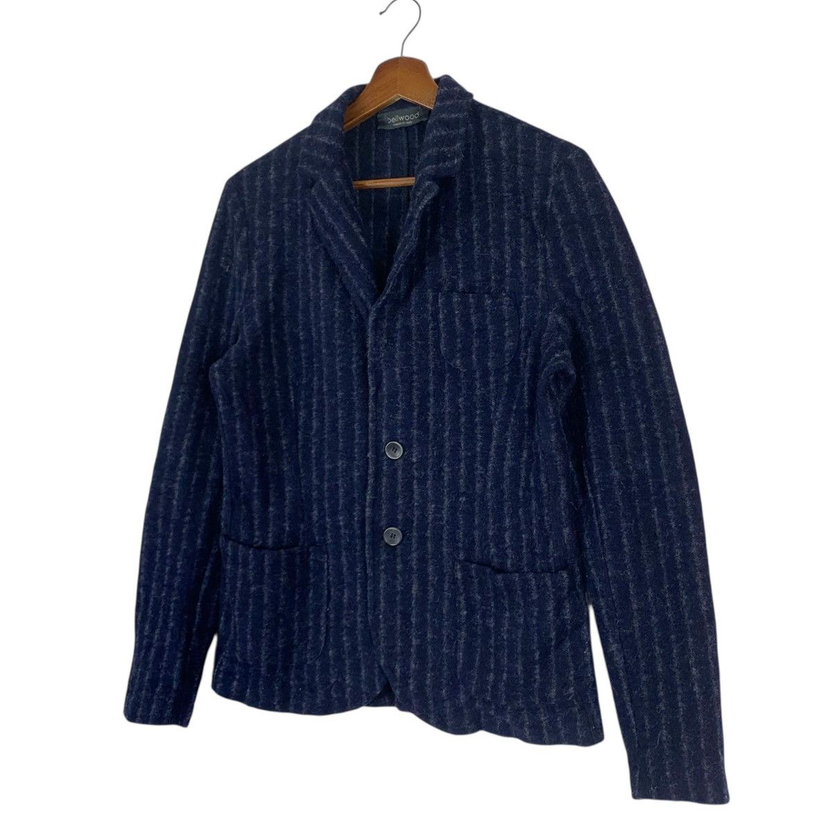 Bellwood × Designer × Japanese Brand Vintage Bellwood Stripe Wool Jacket Size US S / EU 44-46 / 1 - 3 Thumbnail
