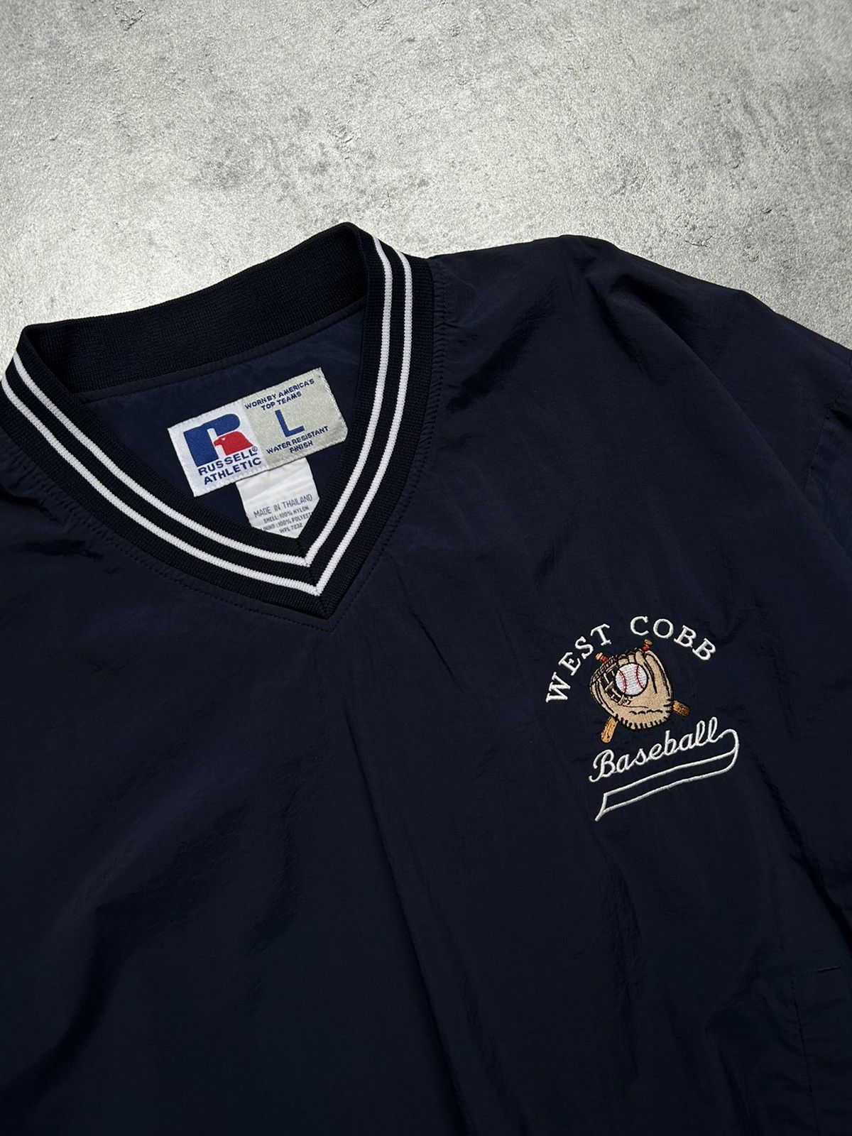 Russell Athletic × Vintage Vintage Russell Baseball West Cobb Jacket Size US L / EU 52-54 / 3 - 3 Thumbnail