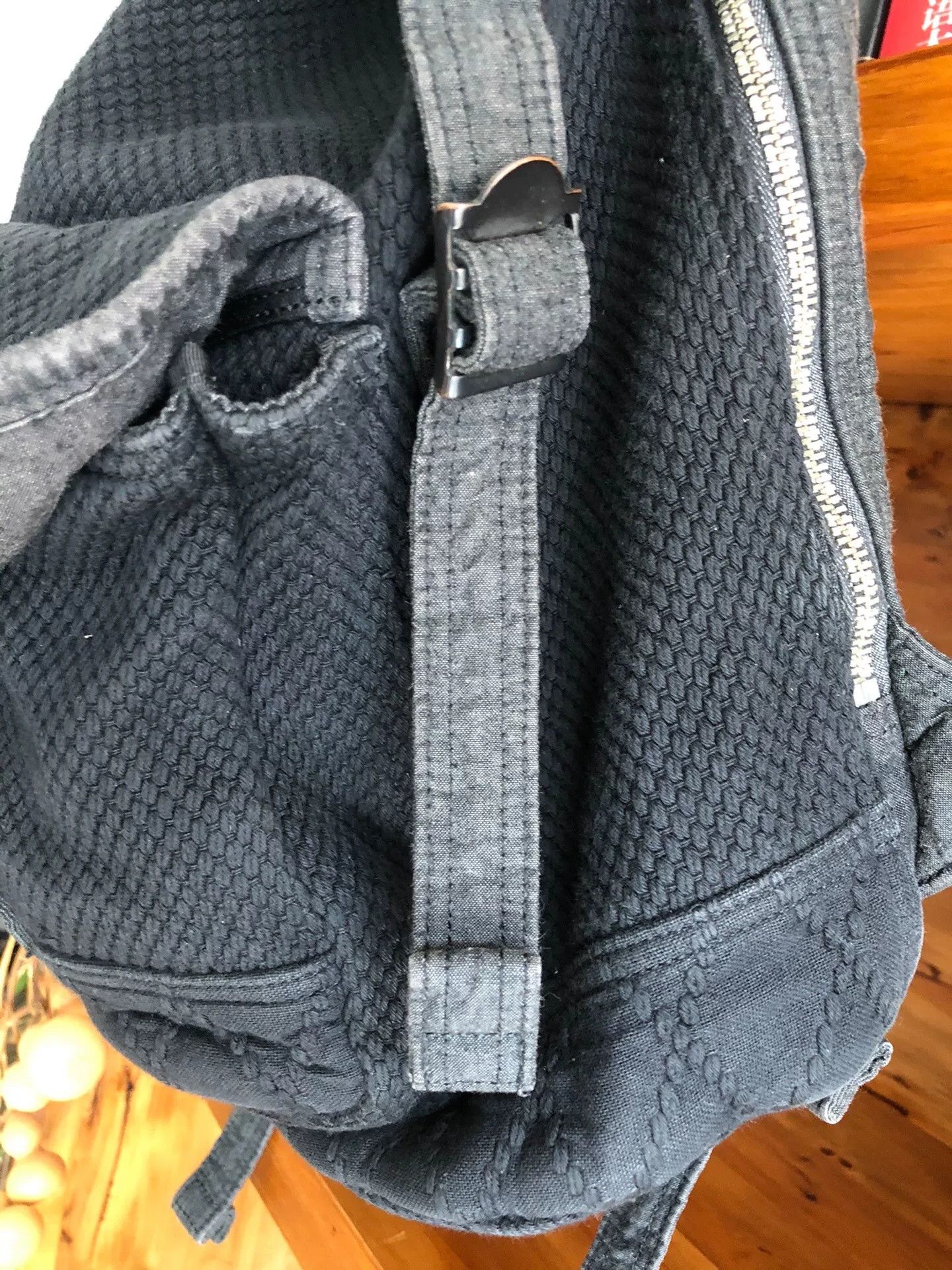 Porter Classic Porter Classic Black Sashiko Backpack Size ONE SIZE - 3 Thumbnail