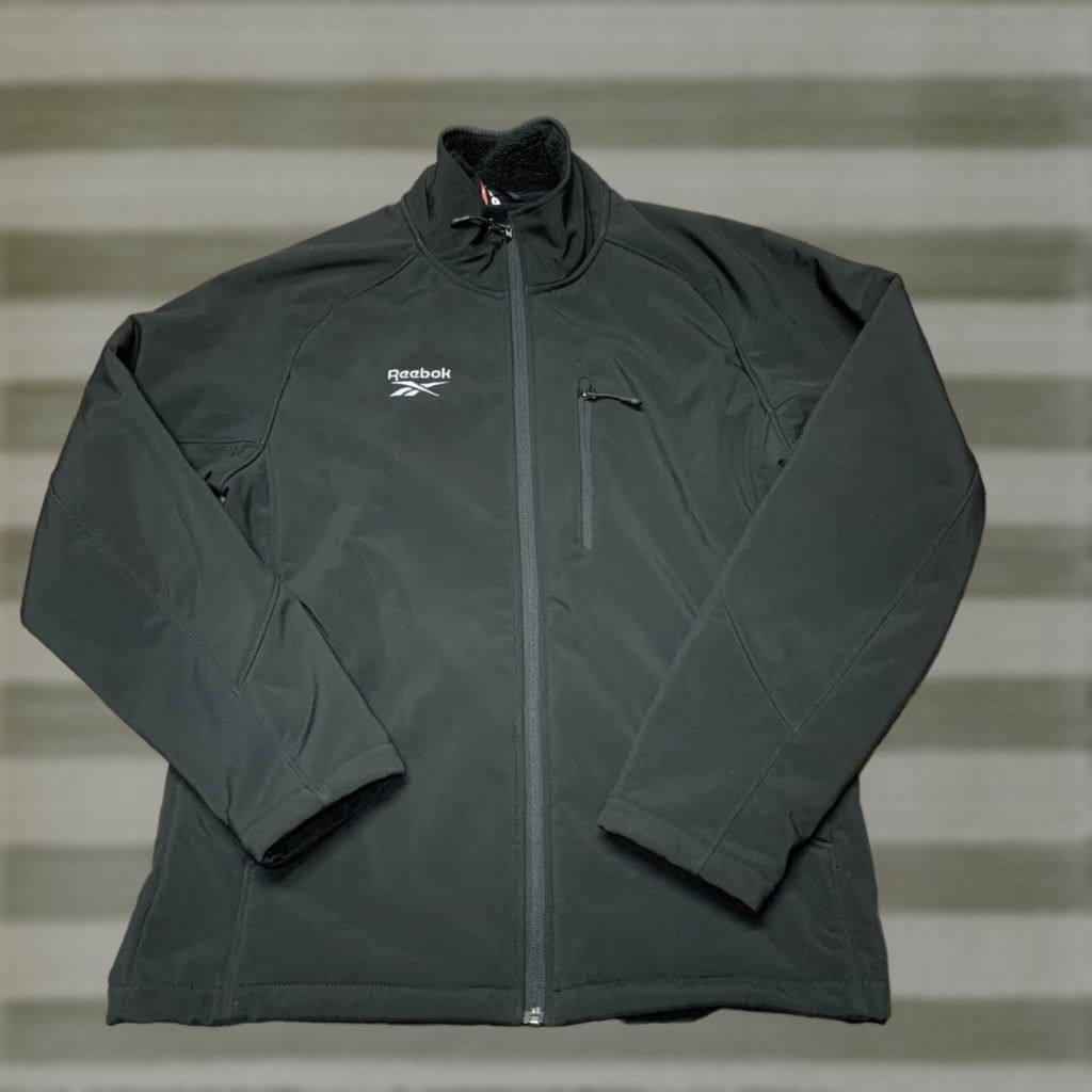 Reebok Reebok Jacket Men's Fleece Lined Black Size Large All Purpose Sports Size US L / EU 52-54 / 3 - 1 Thumbnail