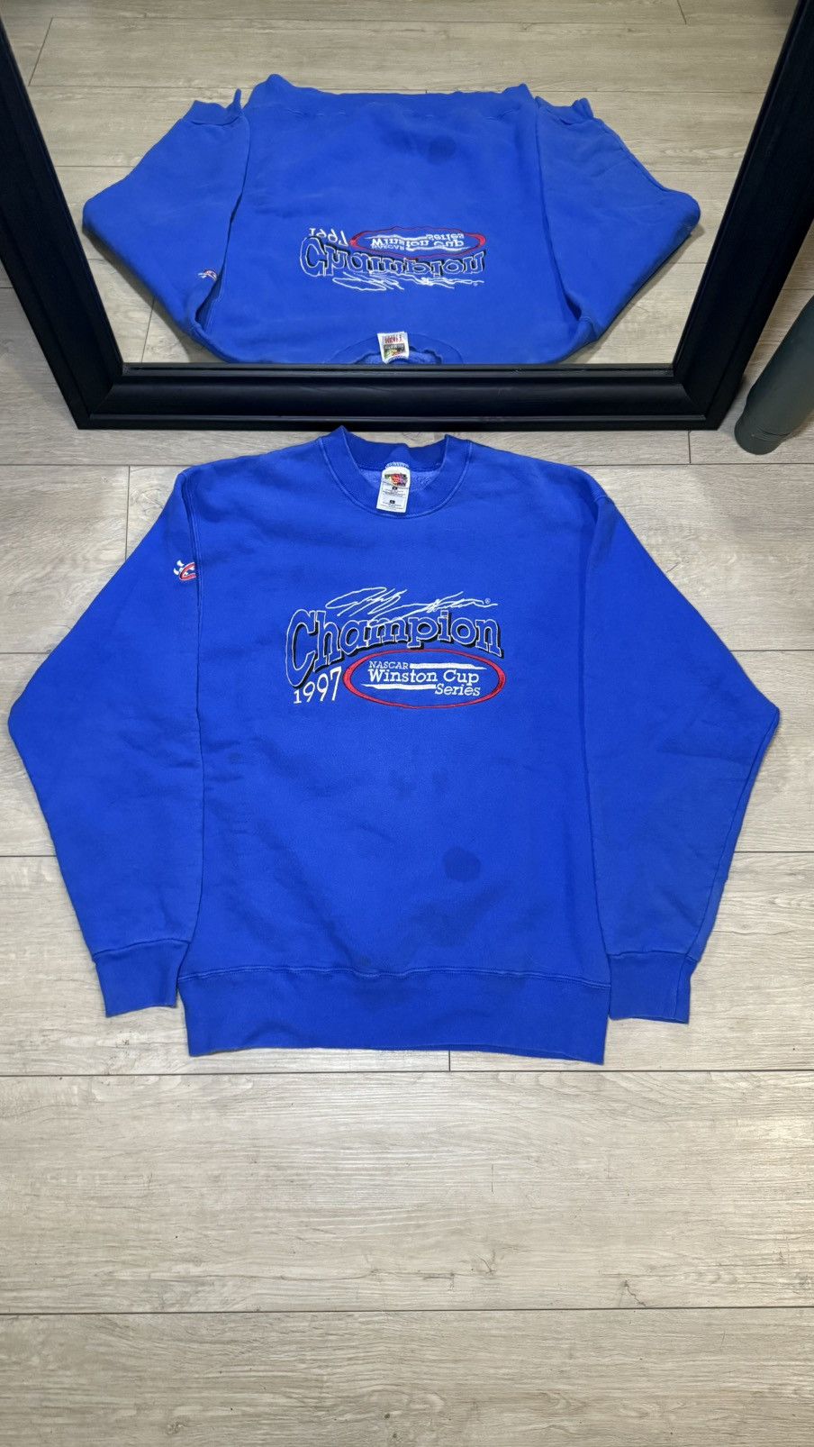 NASCAR Vintage / Y2K NASCAR 1997 Winston Cup Champion Sweatshirt Size US L / EU 52-54 / 3 - 1 Thumbnail