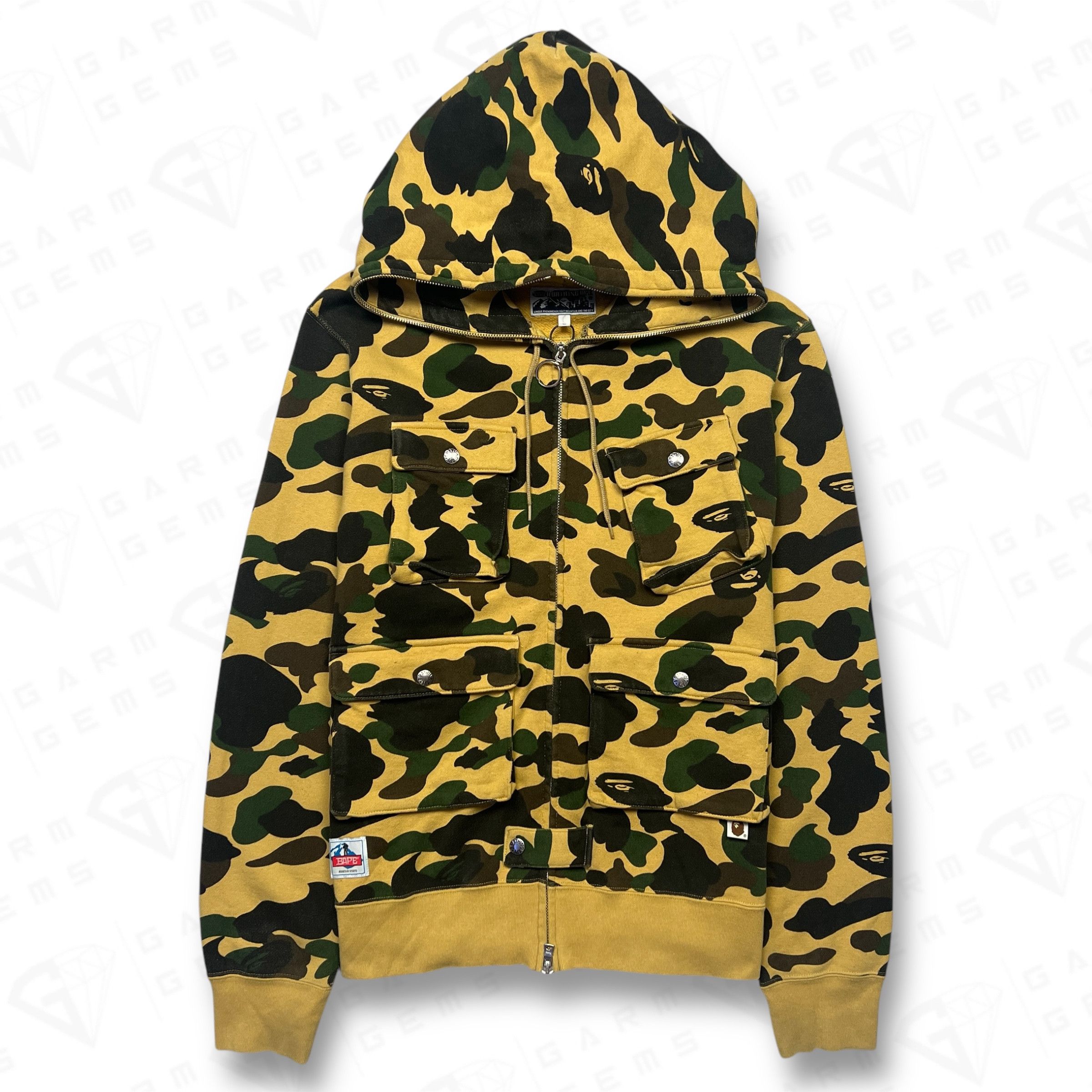 Bape A Bathing Ape Camo Full Zip Hoodie Size US L / EU 52-54 / 3 - 1 Thumbnail