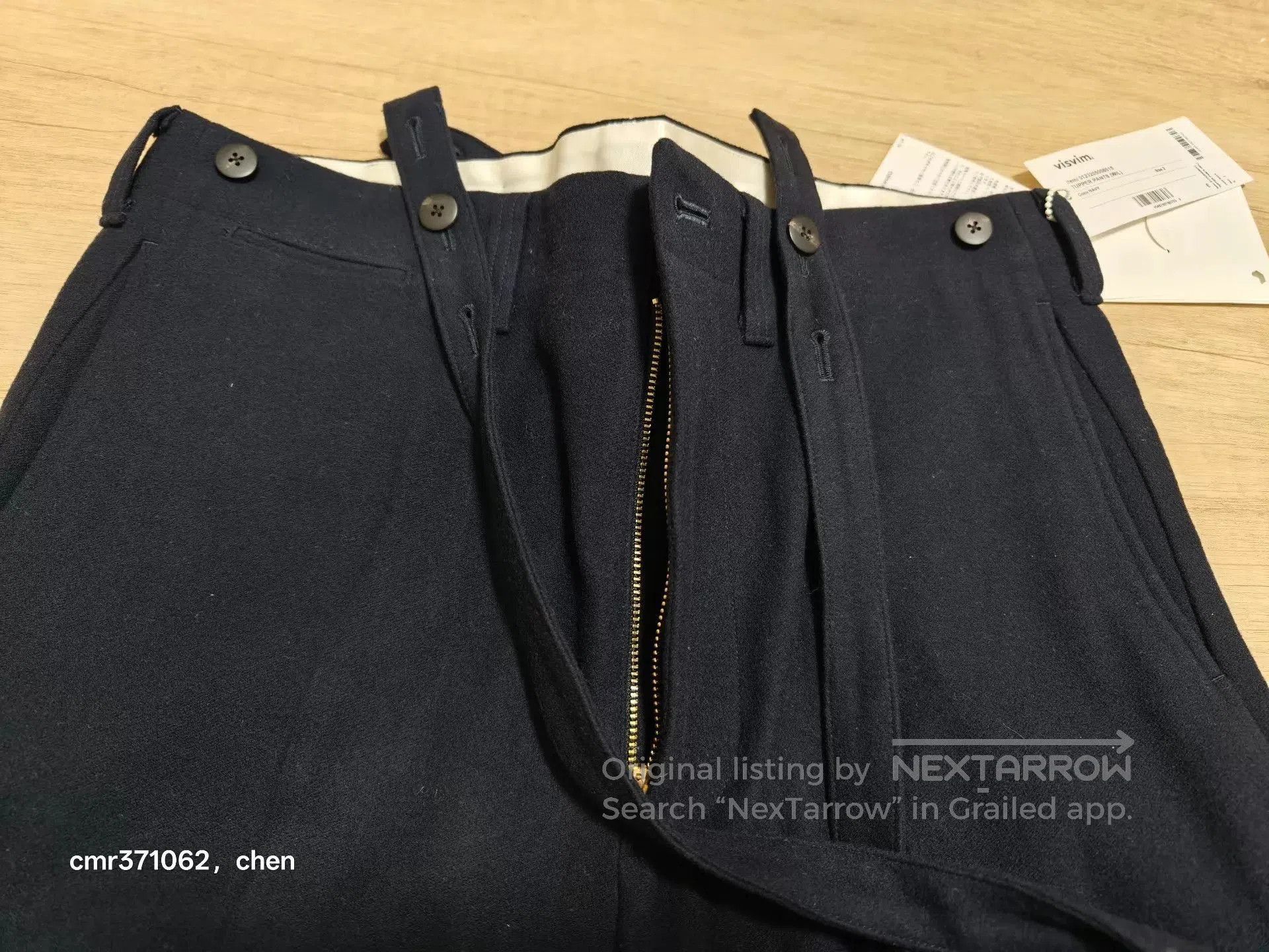 Visvim Blue Casual Pants with Belt, Size 32. Size US 32 / EU 48 - 4 Thumbnail