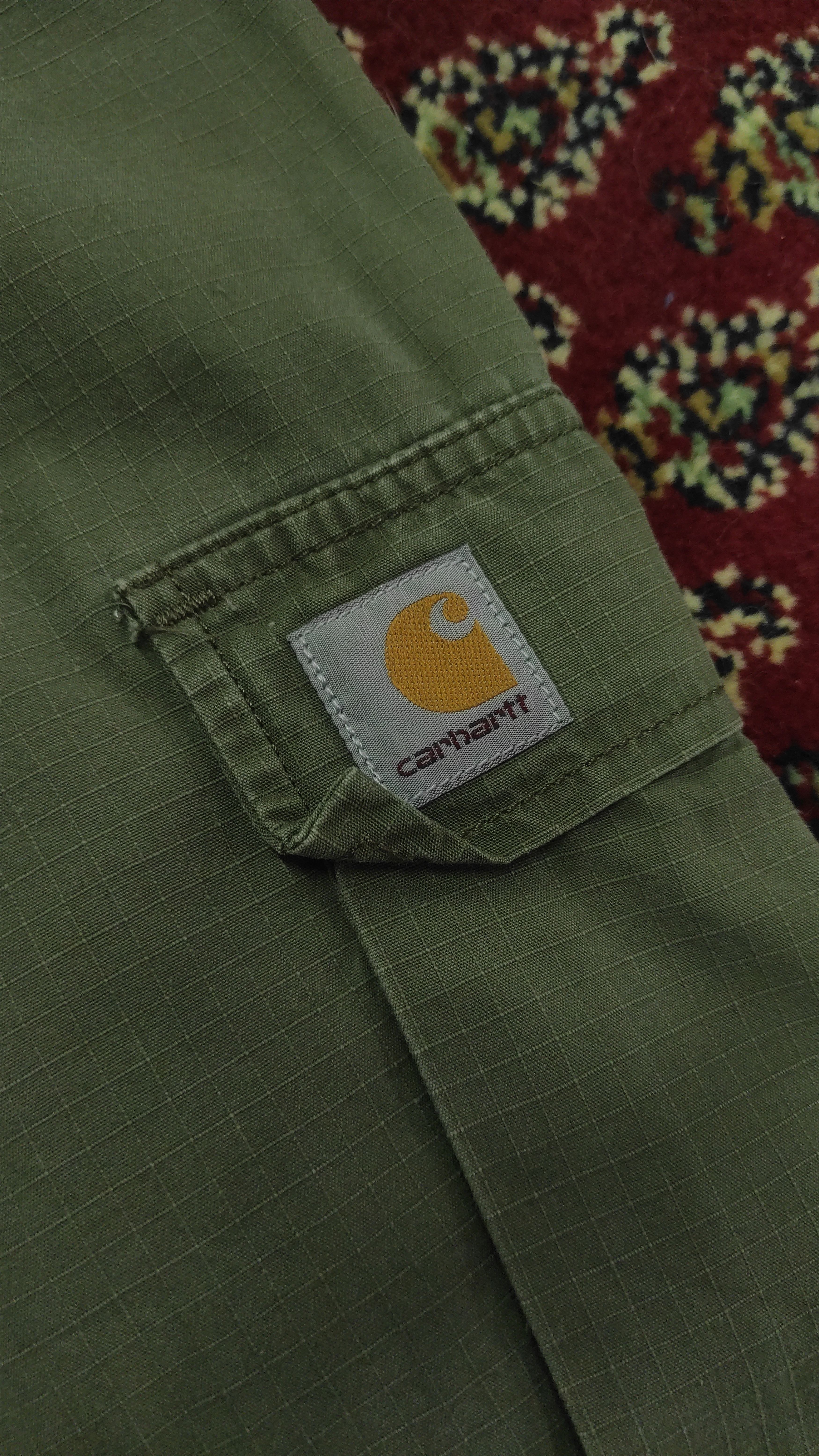 Carhartt Wip × Vintage Carhartt WIP Regular Cargo Olive Green Pants Size US 34 / EU 50 - 5 Thumbnail