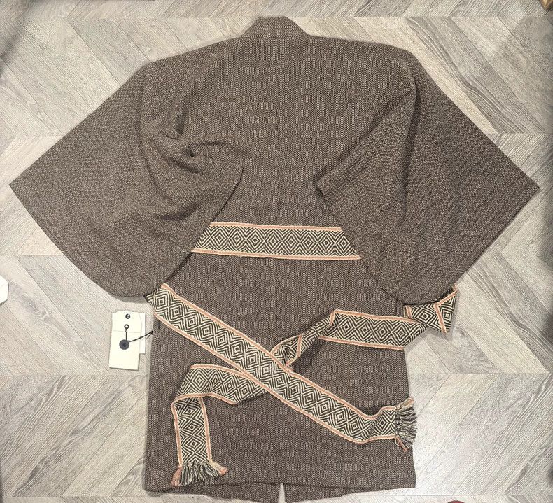 Visvim Visvim 17AW Yukata Coat Herringbone Natural Dyed Herringbo Size US M / EU 48-50 / 2 - 3 Thumbnail