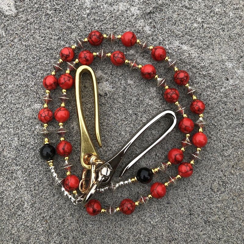 Japanese Brand × Jewelry Handmade Red Stone Bead Pants Chain Size ONE SIZE - 4 Thumbnail
