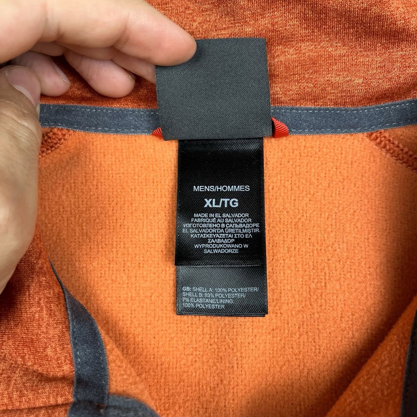 The North Face The North Face Jacket Mens XL Orange Fleece Quarter Zip Size US XL / EU 56 / 4 - 4 Thumbnail