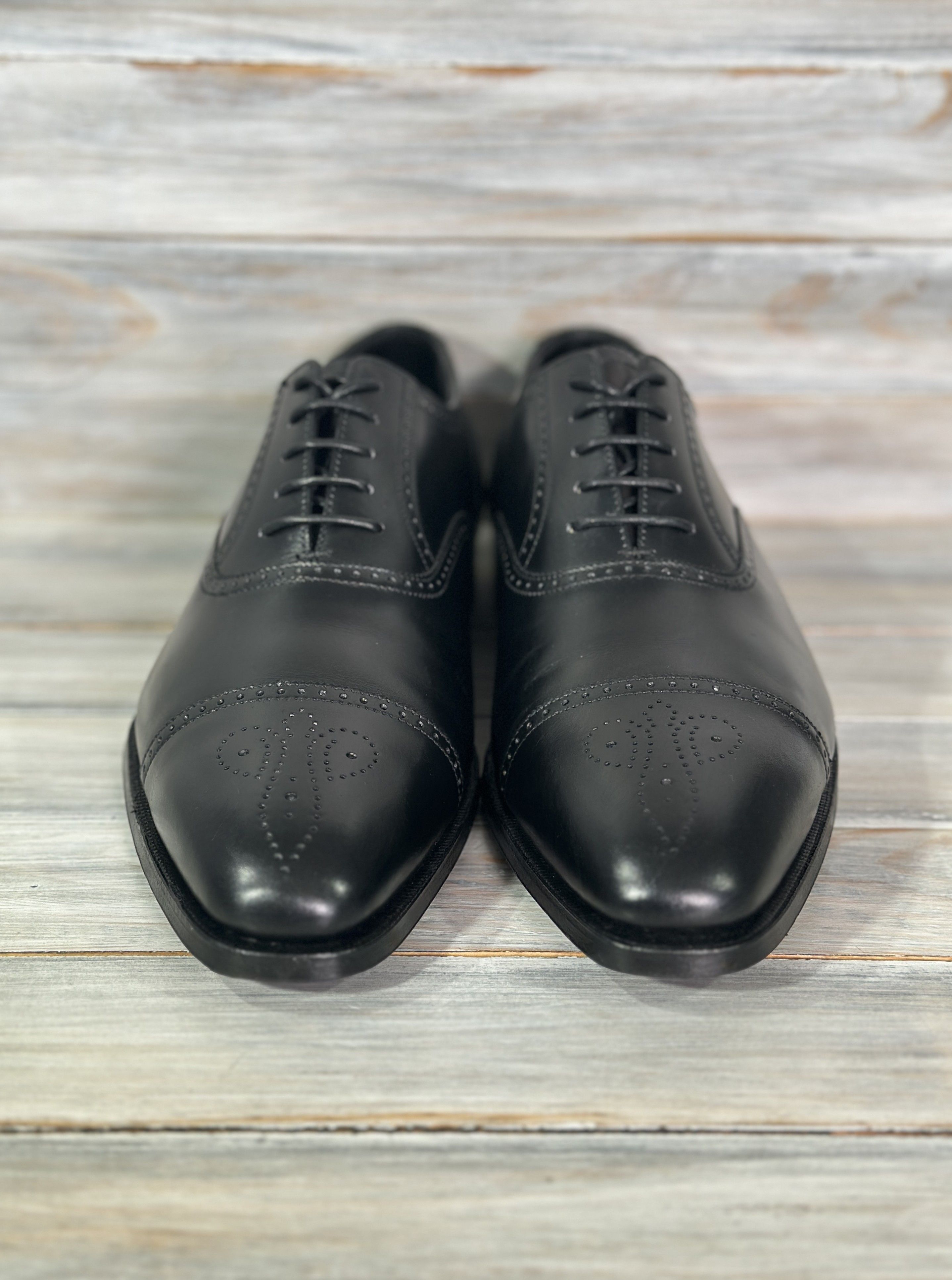 Crockett & Jones CROCKETT JONES Selborne Black Calf Made In England Luxury Size US 8 / EU 41 - 17 Thumbnail