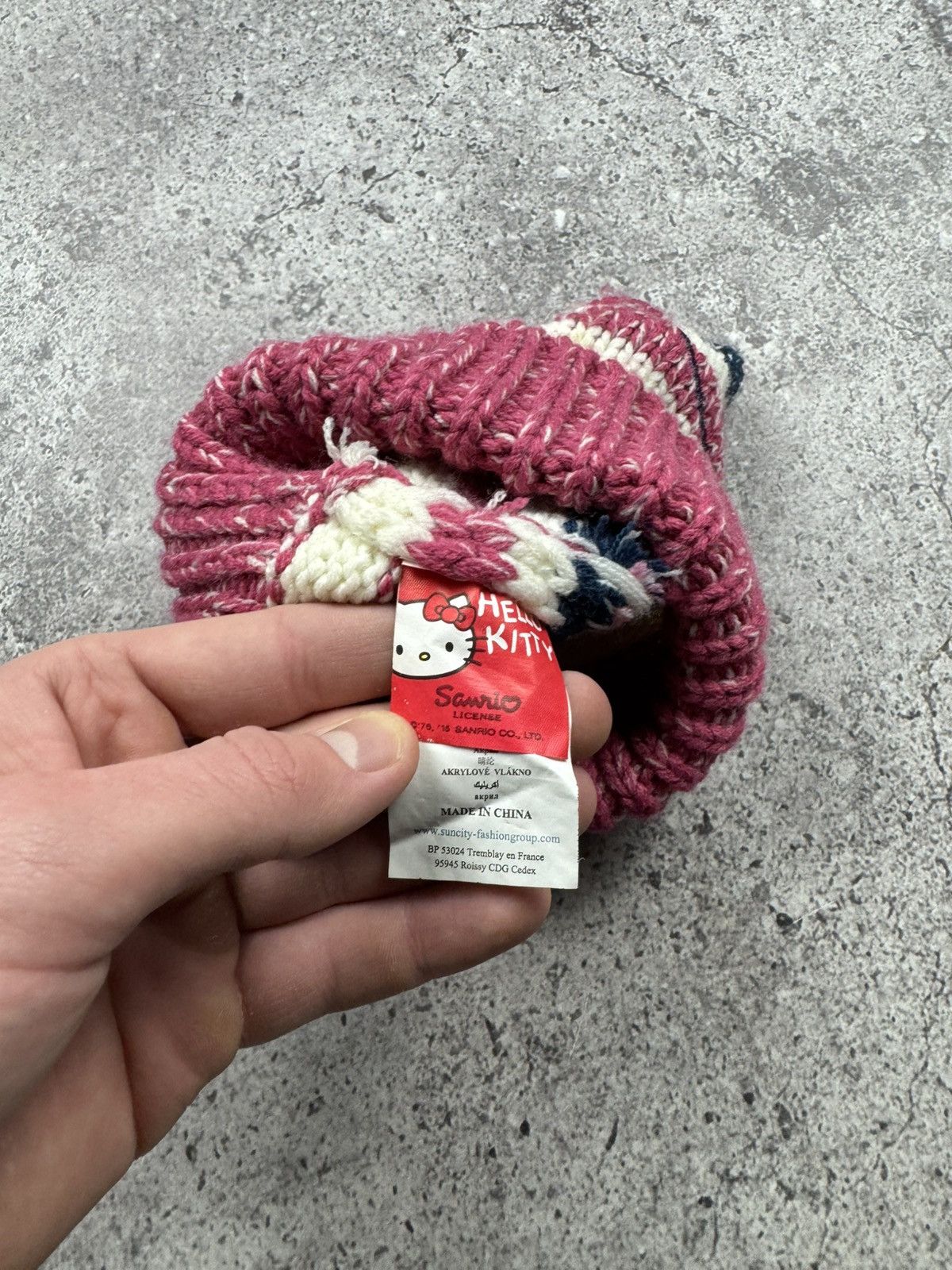 Japanese Brand Vintage Y2K Beanie Hello Kitty Knit Hat Japan street style Size ONE SIZE - 5 Thumbnail