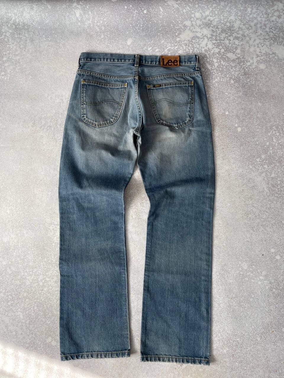 Lee × Vintage Vintage Lee Washed Blue Denim Baggy Pants Y2K Ultra Rare Size US 34 / EU 50 - 3 Thumbnail