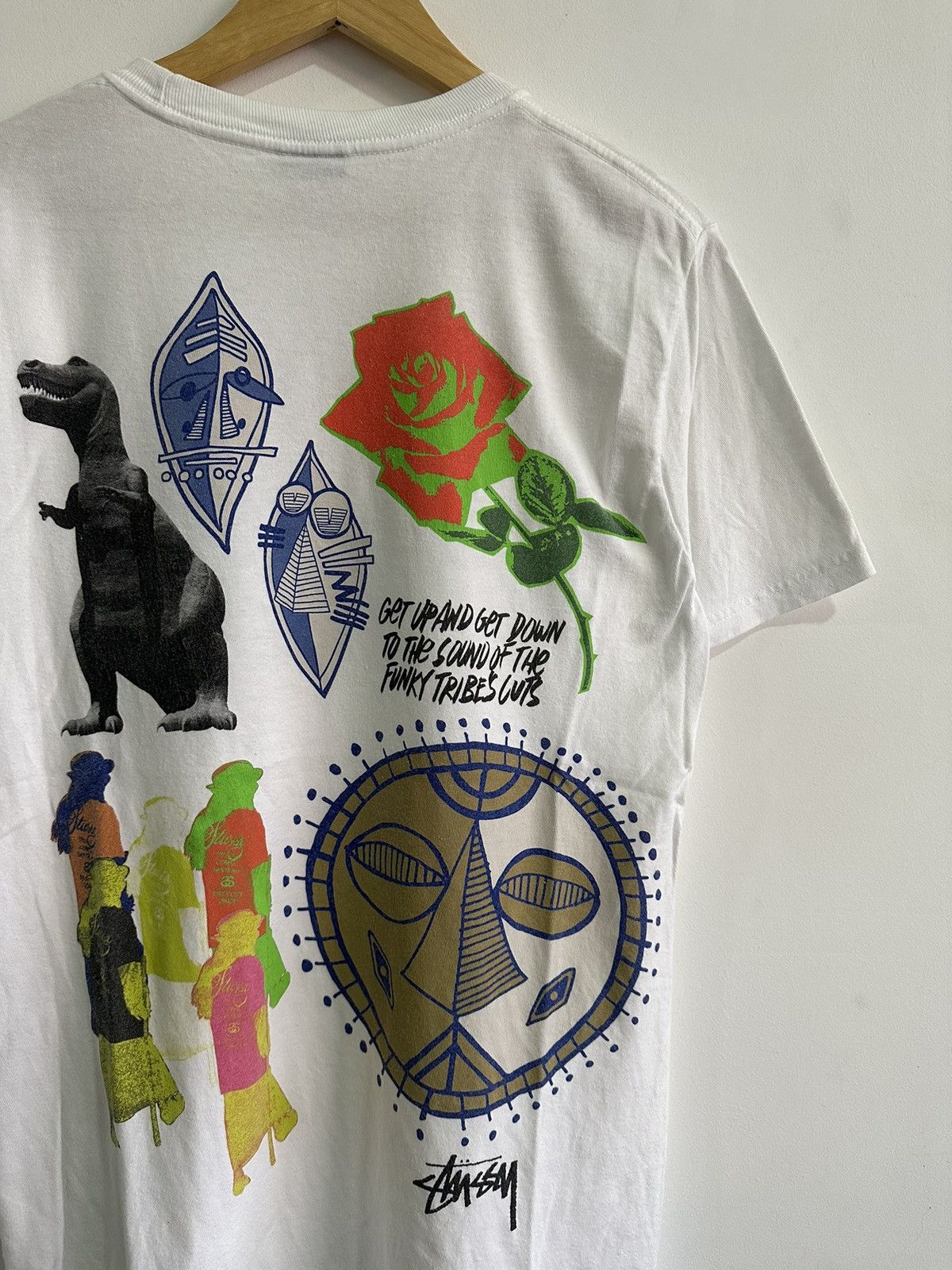 Stussy × Vintage Vintage Stussy Funky Tribe Streetwear Rare Tshirt Size US M / EU 48-50 / 2 - 3 Thumbnail