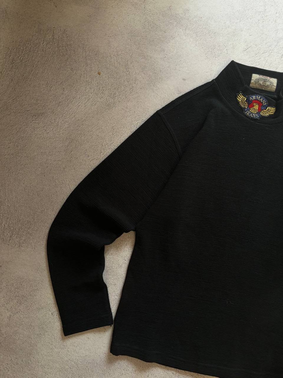 Armani Armani Jeans archive vintage distressed sweater Size US S / EU 44-46 / 1 - 4 Thumbnail
