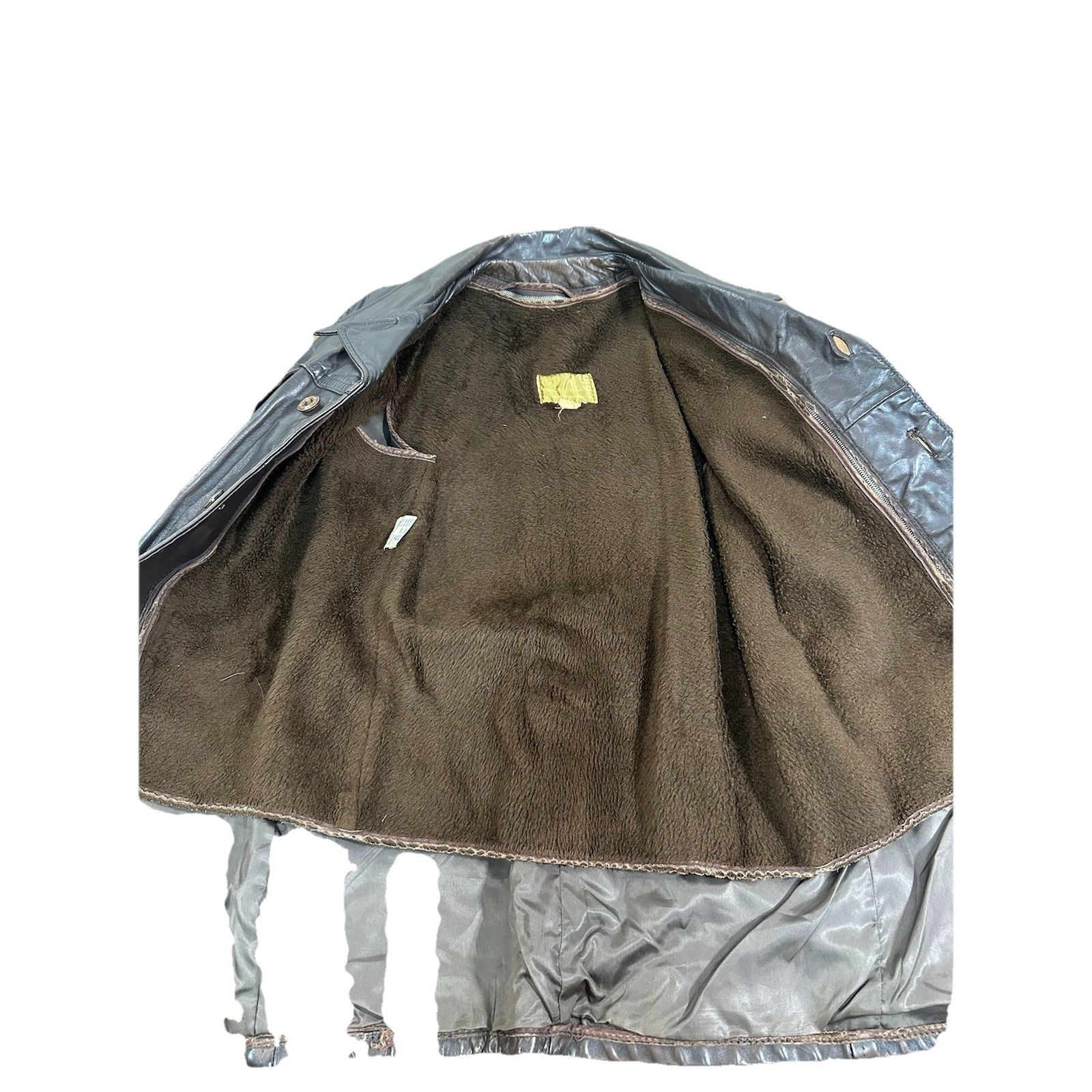 Sears Vintage Sears The Leather Shop Brown Jacket Coat Fur Lined 7 Size US M / EU 48-50 / 2 - 4 Thumbnail