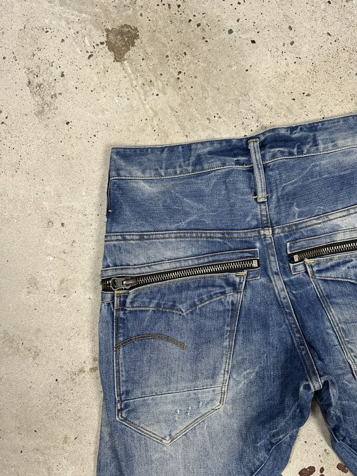 G-Star Vintage Y2K G Star Raw Tapered Denim Pants Jeans Zippers Size US 30 / EU 46 - 17 Thumbnail