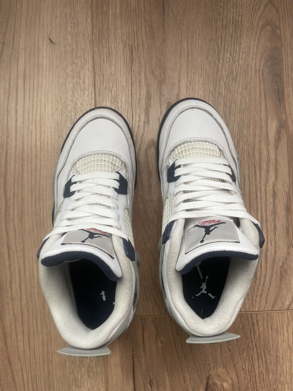 Jordan Brand Jordan 4 White Midnight Navy Size US 6.5 / EU 39-40 - 3 Thumbnail