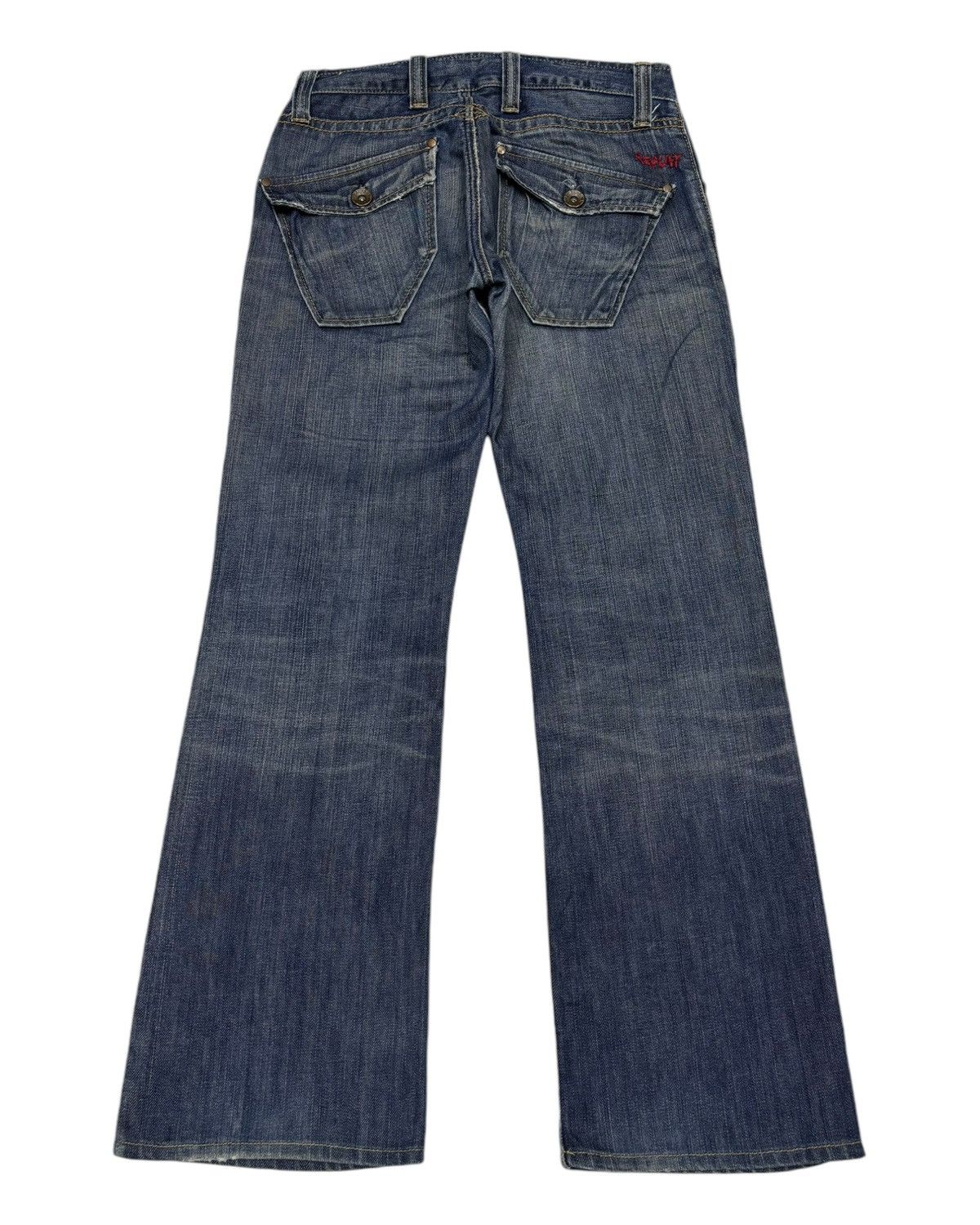 Japanese Brand Vintage Avant Garde Style Replay Flared Denim Jeans Size 28" / US 6 / IT 42 - 2 Thumbnail