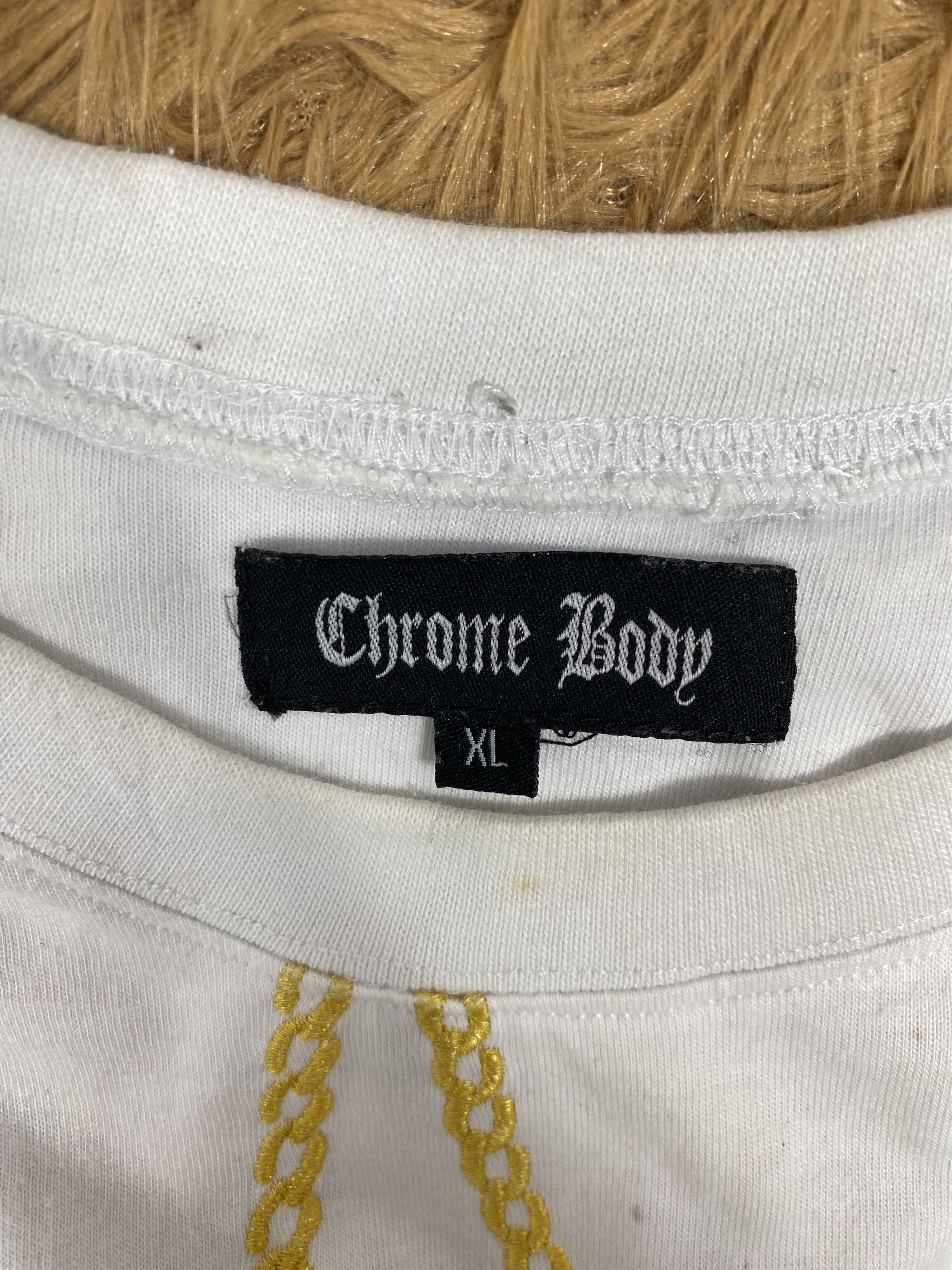 Japanese Brand Vintage Chrome Body Hip Hop Sweatshirts PS0143 Size US XL / EU 56 / 4 - 8 Thumbnail
