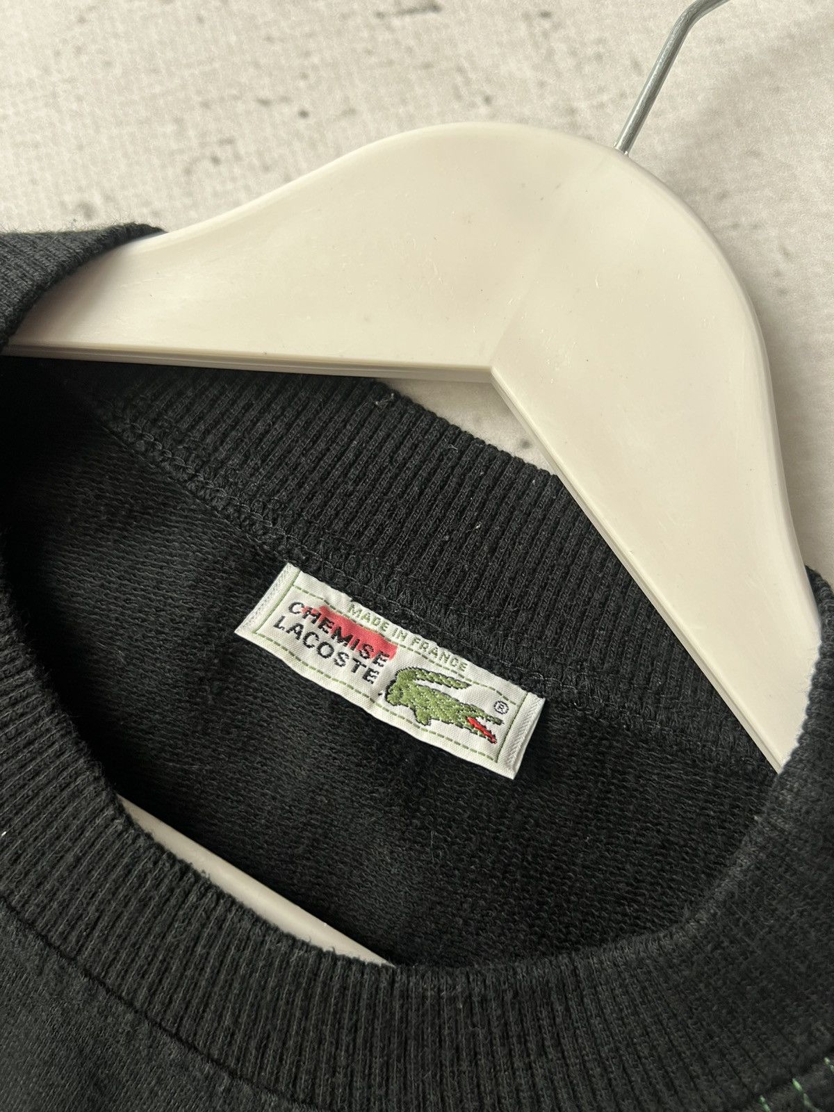 Lacoste 🐊 Y2K Lacoste Vintage Sweatshirt 🇫🇷 Made In France Black XL Size US XL / EU 56 / 4 - 6 Thumbnail