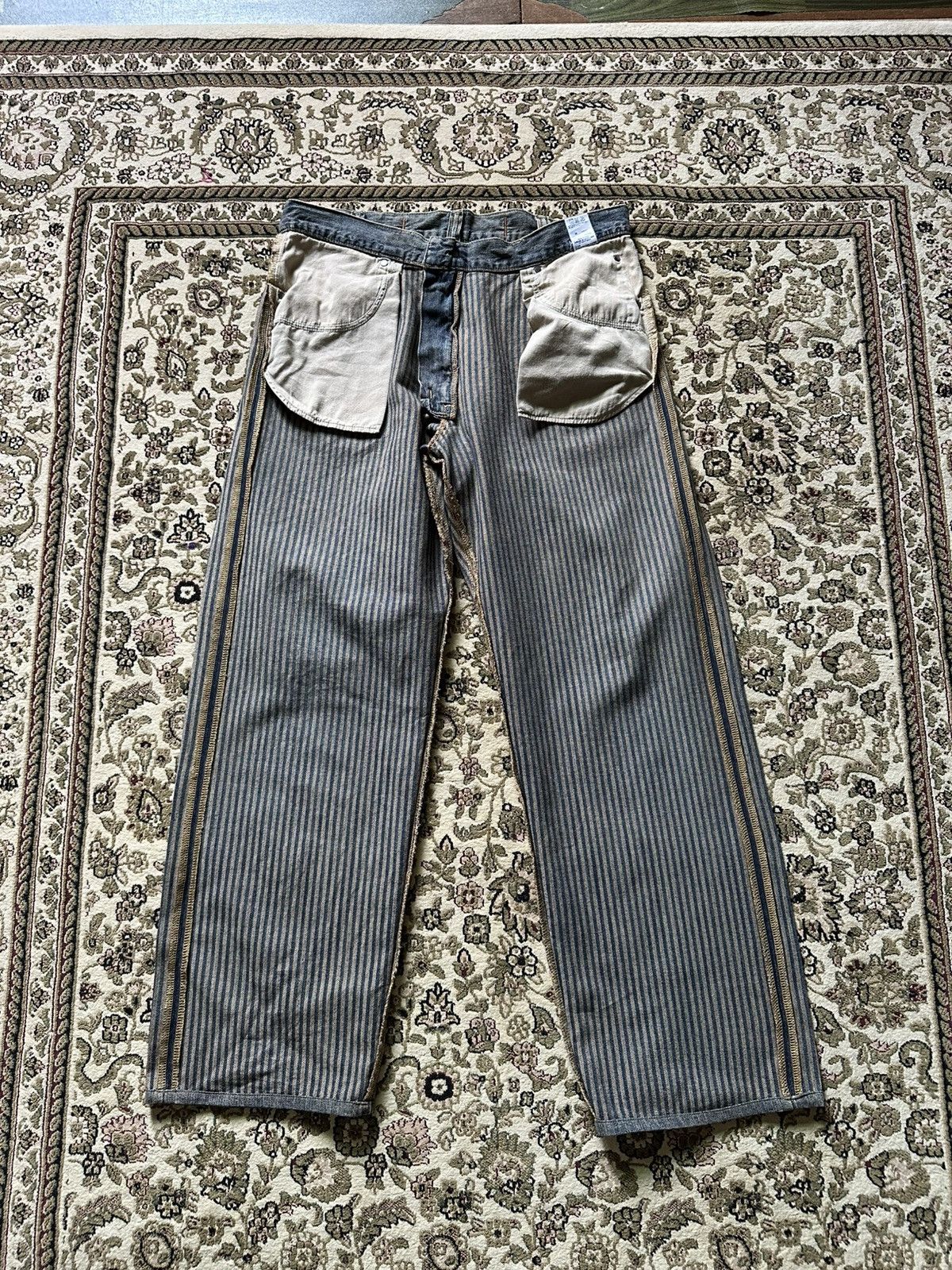 Wrangler Vintage Wrangler baggy jeans buckle back design Size US 36 / EU 52 - 4 Thumbnail