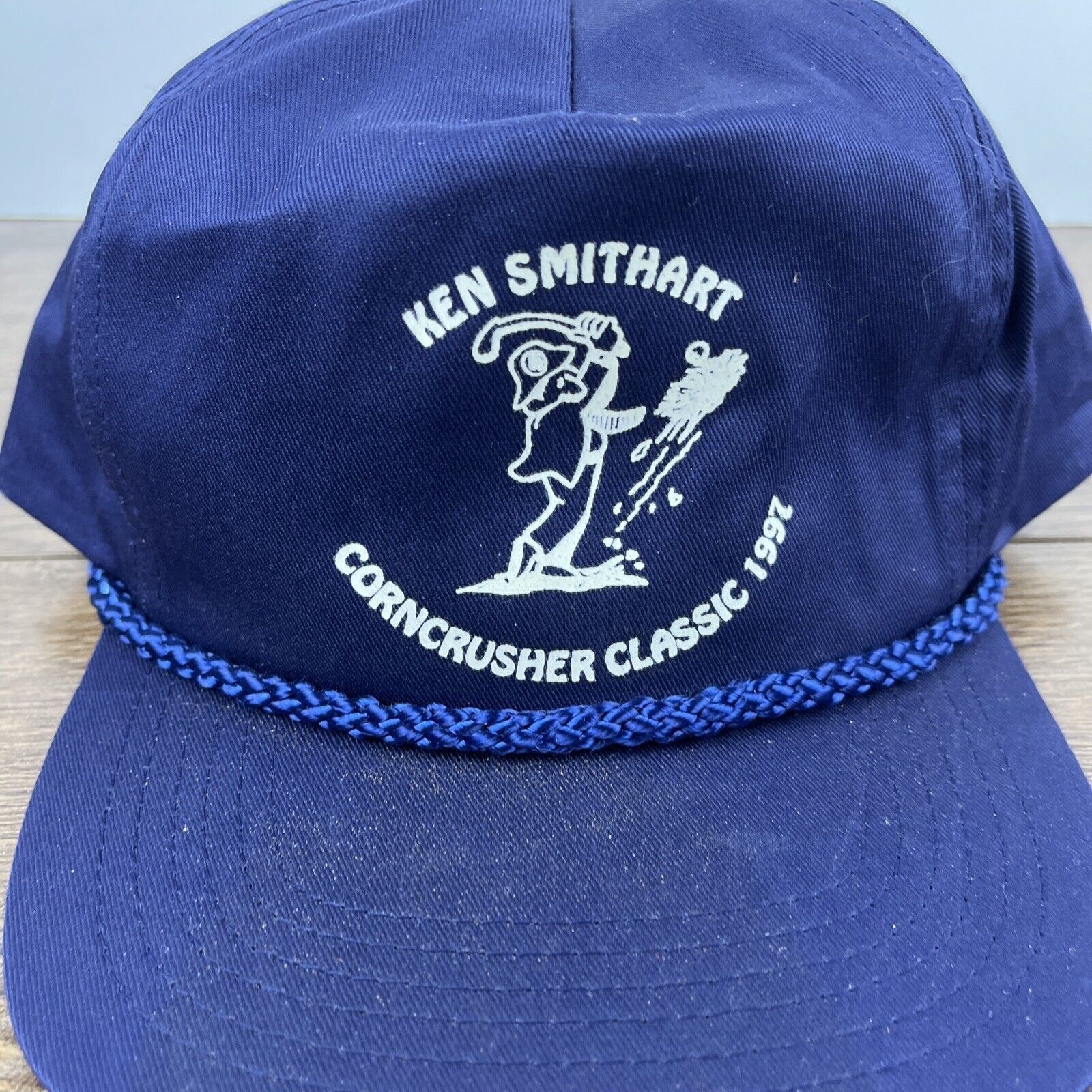 Other Ken Smithart Hat Corncrusher Blue Hat Snapback Adjustable Ad Size ONE SIZE - 6 Thumbnail