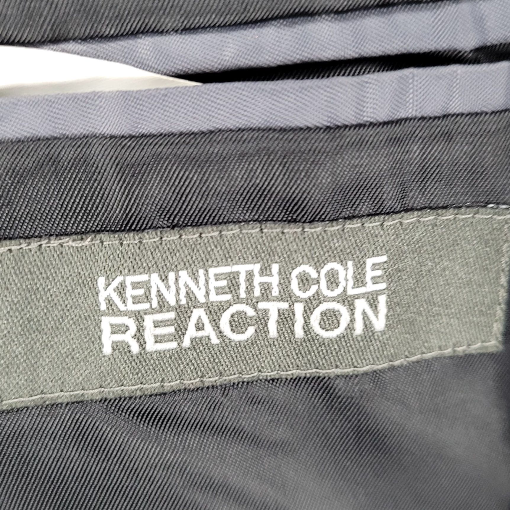 Kenneth Cole Kenneth Cole Reaction Blazer Sport Coat Grey 40R Mens Two-Button Double-Vented Notch Lapel 2 Piece Regular Jacket Dress Casual Size 40R - 3 Thumbnail