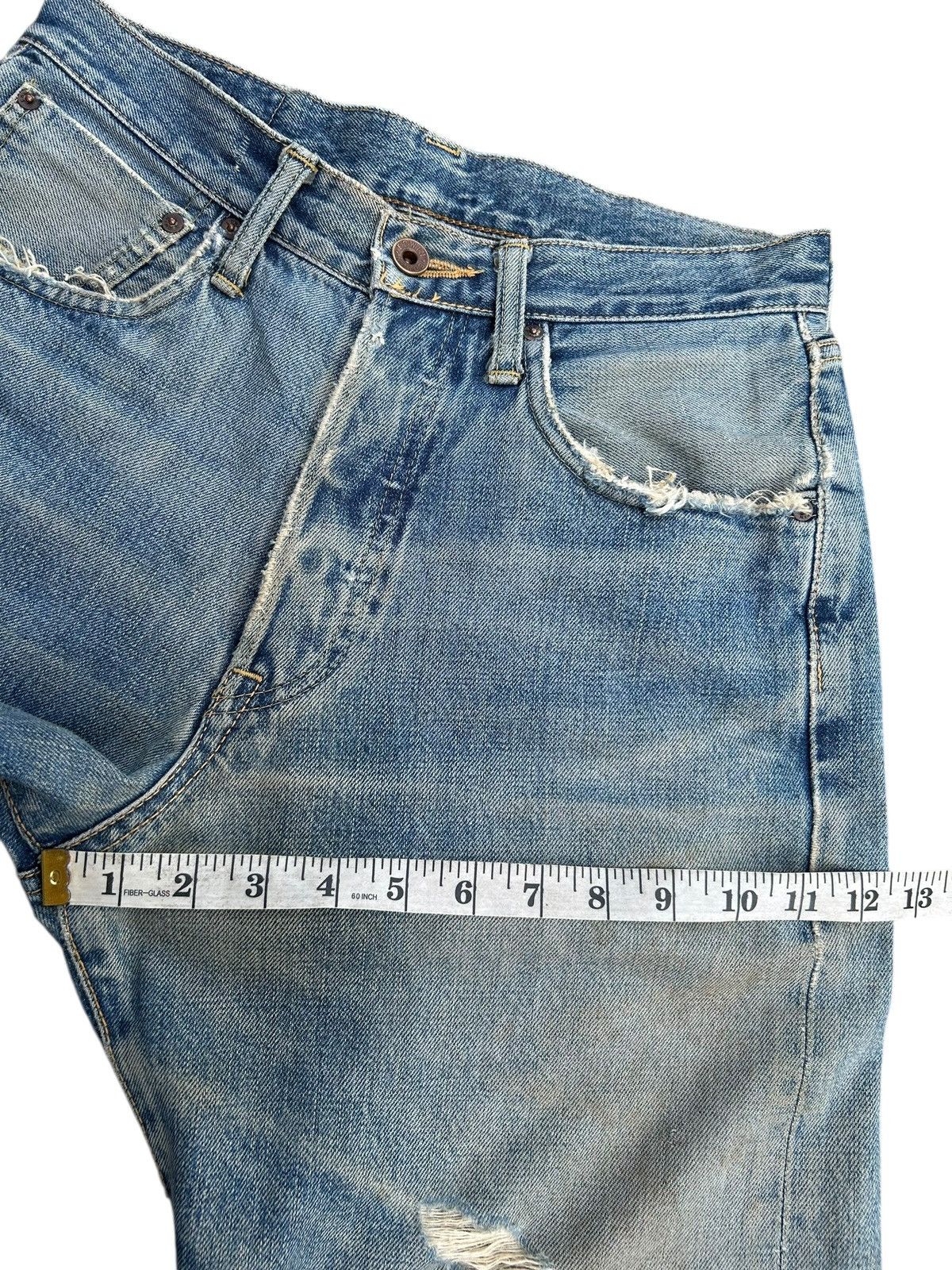 Kapital Vintage Edwin 505 Selvedge Baggy Distressed Dirty Denim Jean Size US 28 / EU 44 - 21 Thumbnail