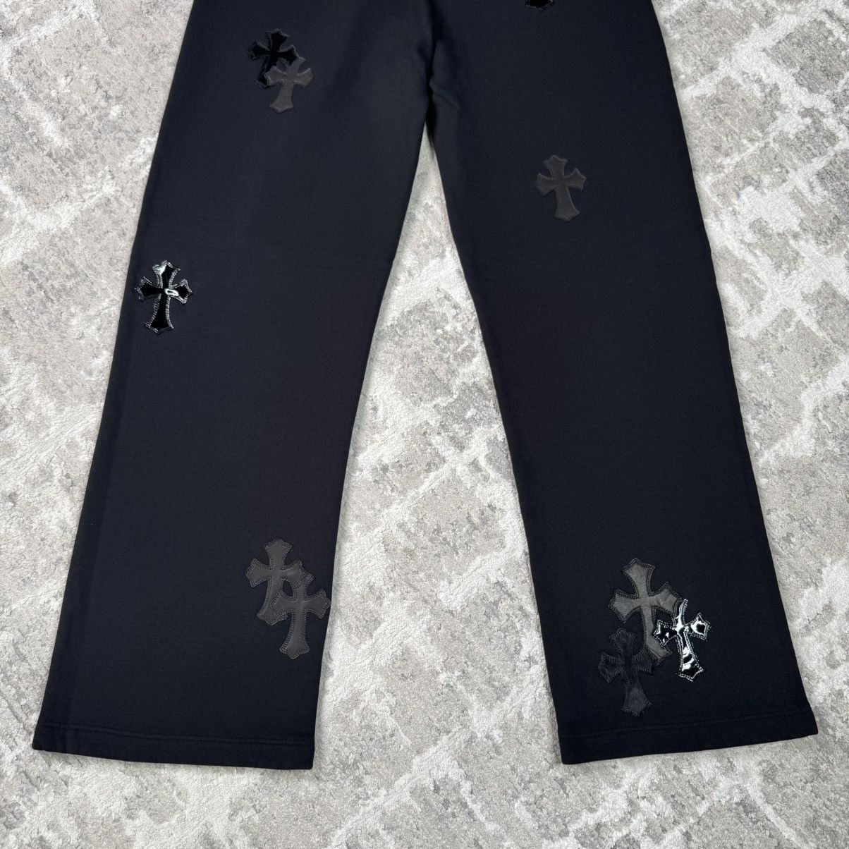 Chrome Hearts Leather Cross patch sweatpants Size US 32 / EU 48 - 7 Thumbnail