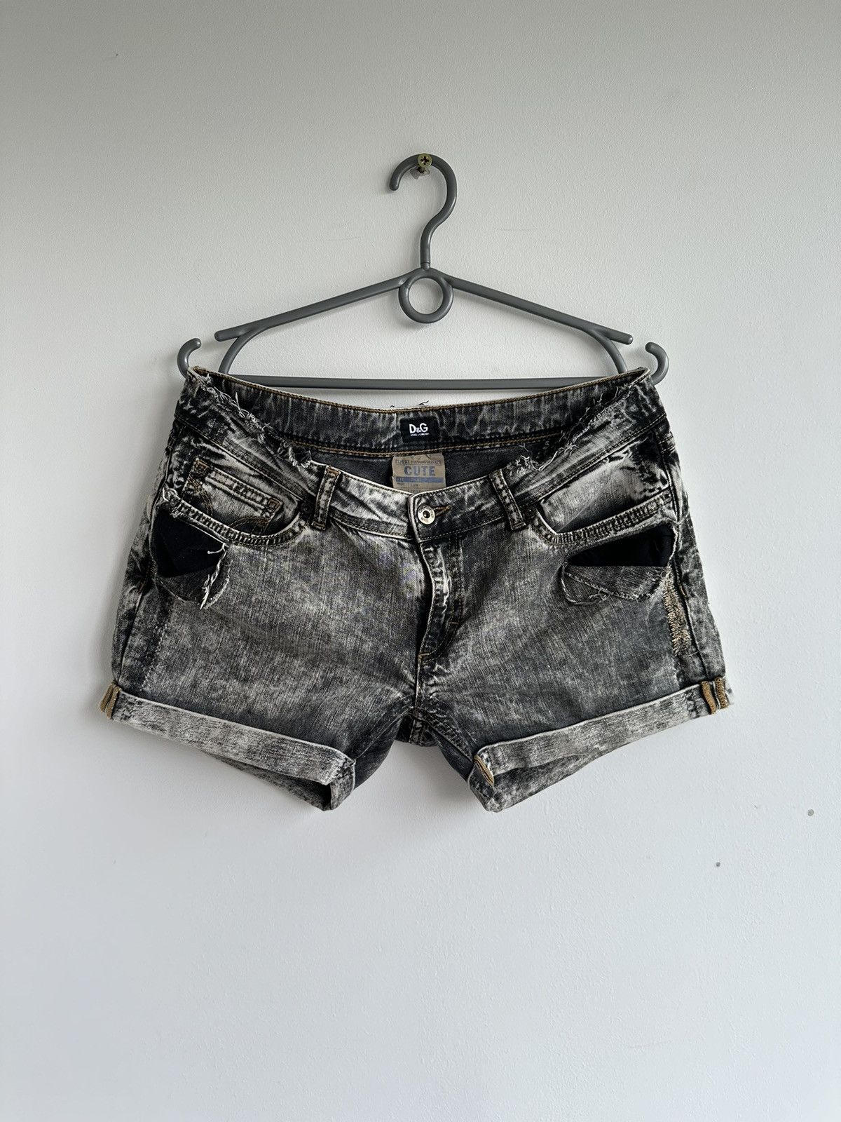 Dolce & Gabbana DOLCE&GABBANA Distressed Shorts Denim Pockets Grey Size 32 Size 32" / US 10 / IT 46 - 1 Thumbnail