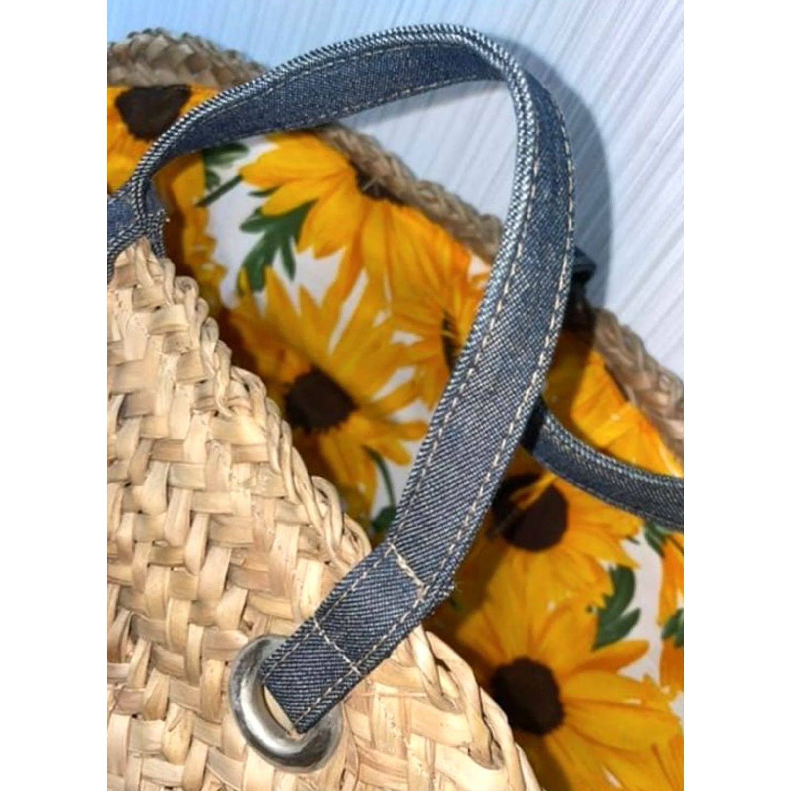 Dolce & Gabbana Dolce Gabbana Bag Bag Hand Bag Top Handle shoulder Bag Original Limited Basket Sunflower Size M / US 6-8 / IT 42-44 - 6 Thumbnail