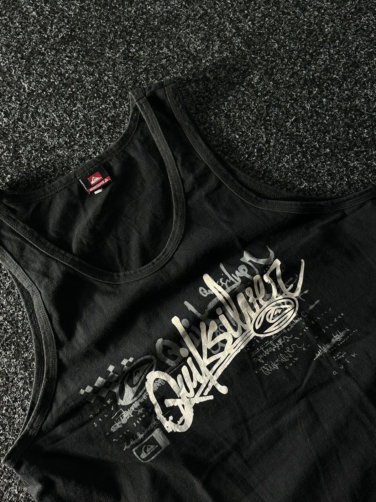 Quiksilver × Vintage ❗️Quiksilver vintage 90s surfwear boarding tank tops t shirt Size US XL / EU 56 / 4 - 2 Thumbnail