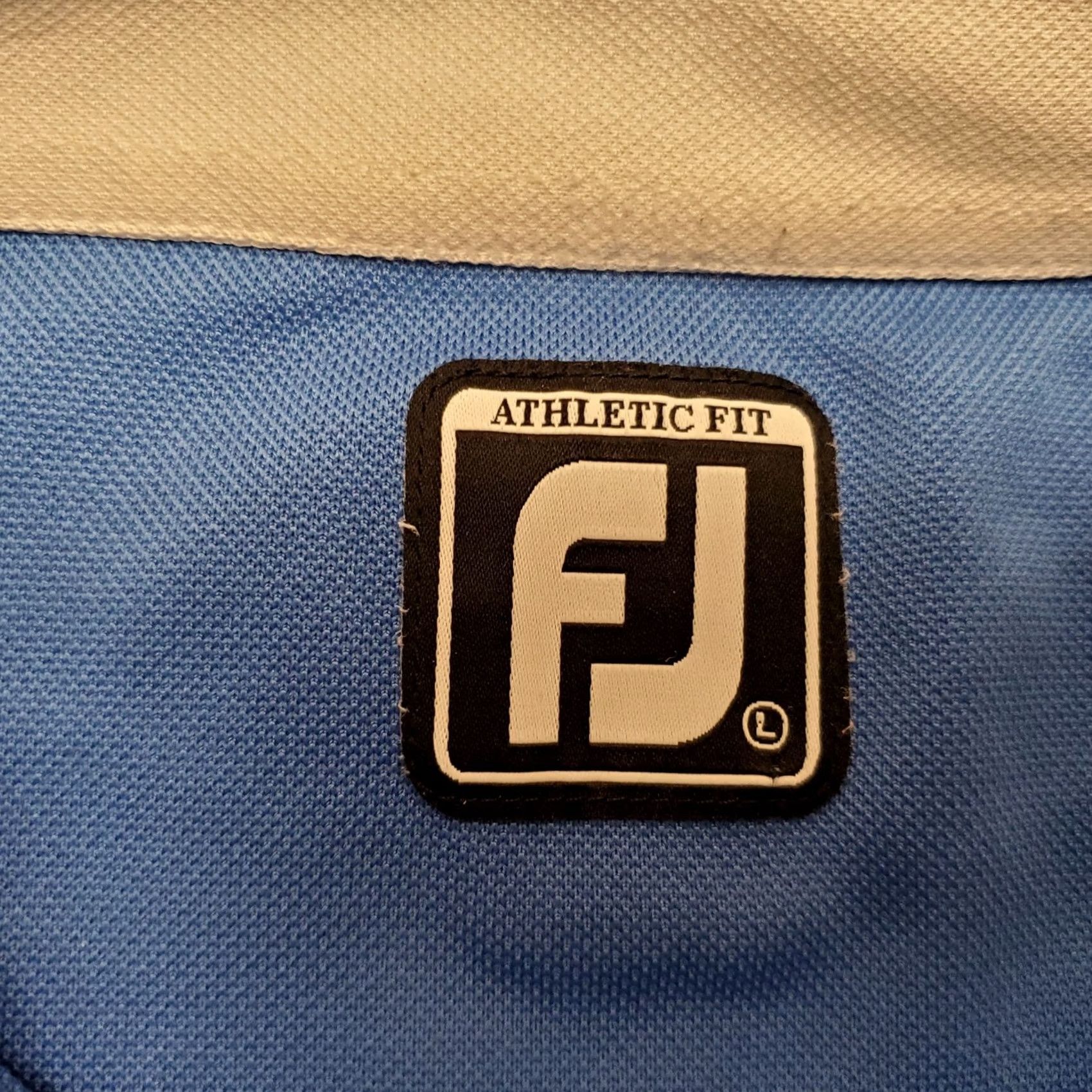 Footjoy FootJoy Shirt Mens L Blue Polo Polyester Athletic Performance Stretch Golf Size US L / EU 52-54 / 3 - 6 Thumbnail