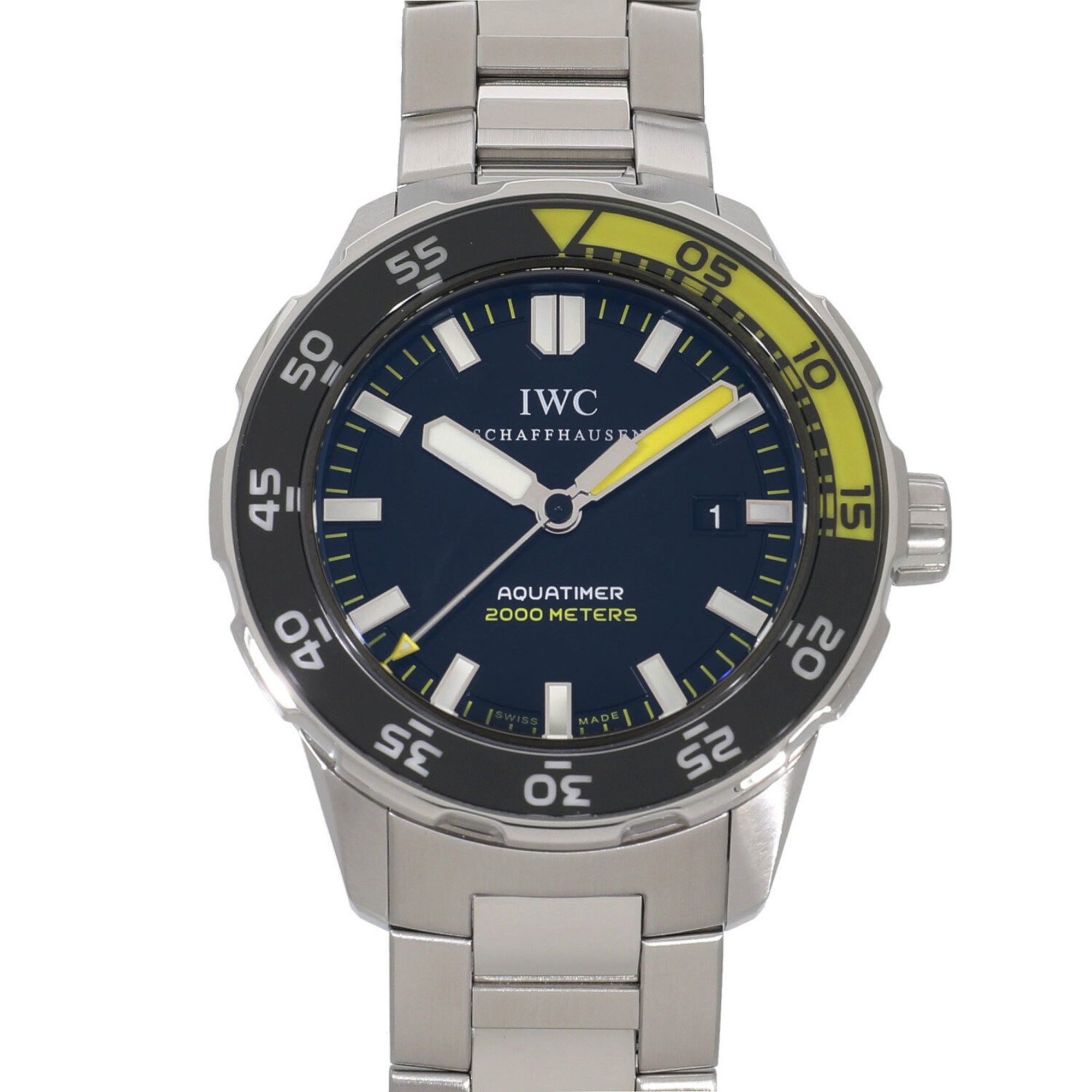 image of Iwc Schaffhausen Iwc Aquatimer Automatic 2000 Iw356801 Black Men's Watch