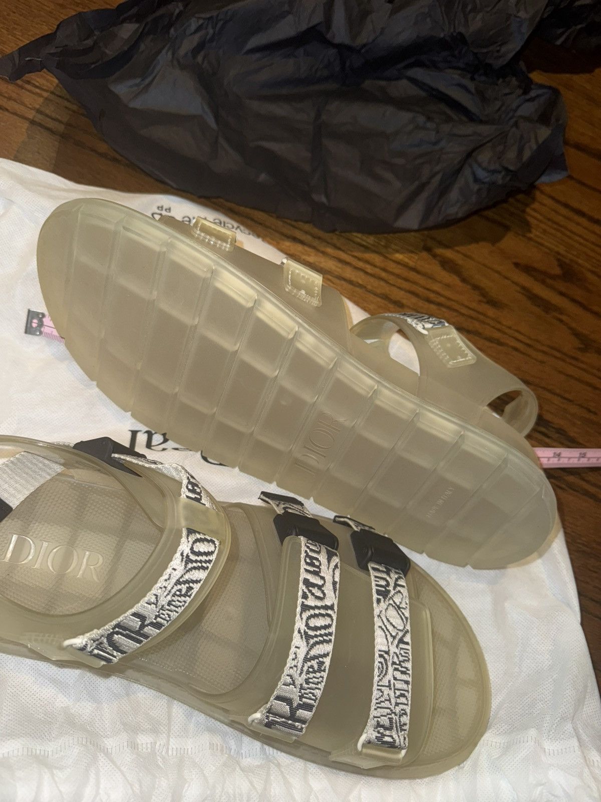 Dior Dior Runway Sample X Stussy Translucent Sandal Size US 11 / EU 44 - 6 Thumbnail