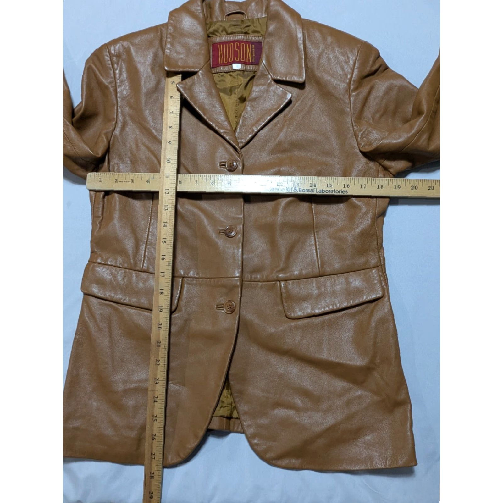 Hudson HUDSON Outerwear Women Medium Brown Leather Lined Jacket Size M / US 6-8 / IT 42-44 - 5 Thumbnail