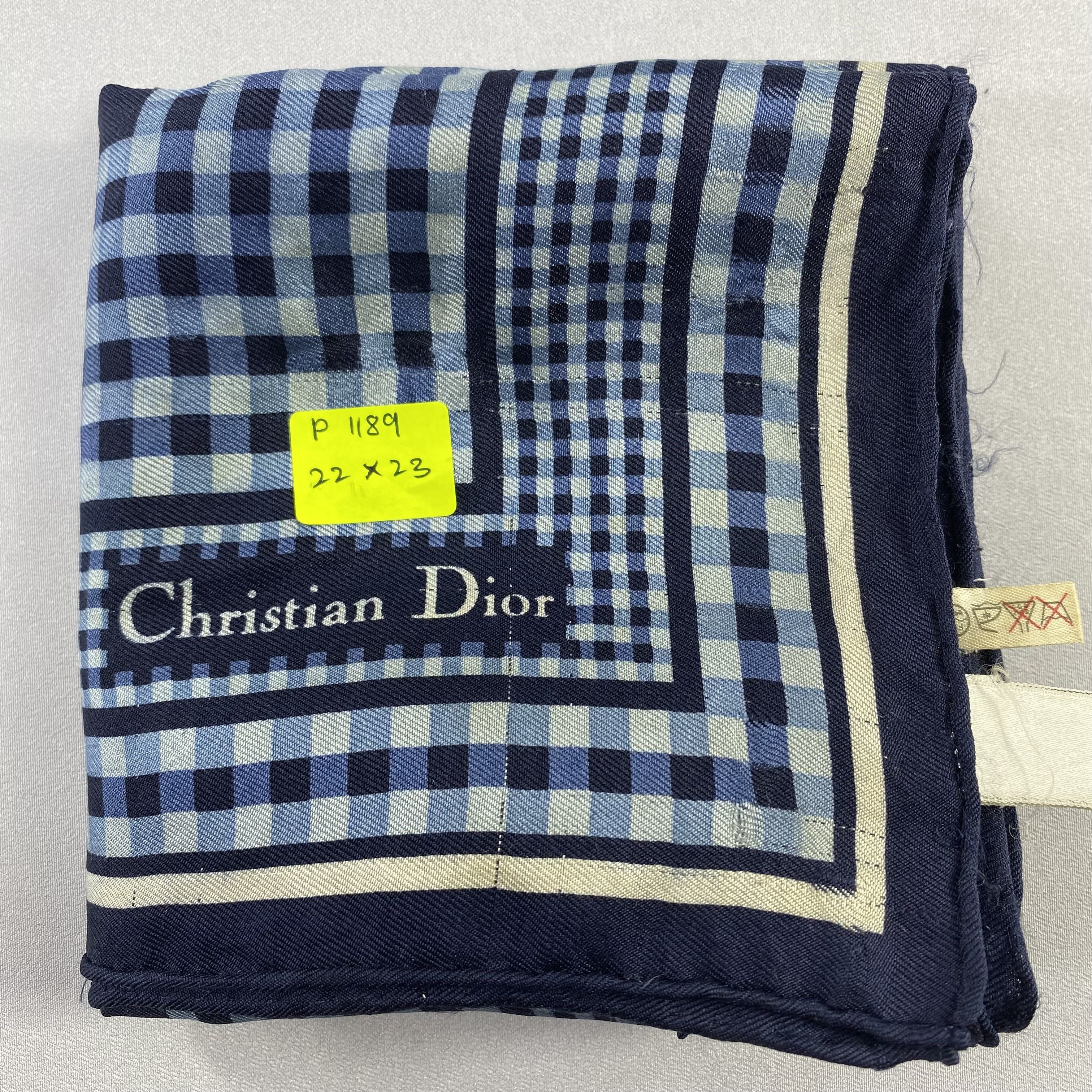 Vintage Christian Dior Monsieur Handkerchief / Neckerchief-P1189 Size ONE SIZE - 9 Thumbnail