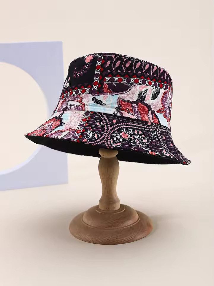 Japanese Brand Patterned Bucket Hat Size ONE SIZE - 1 Thumbnail